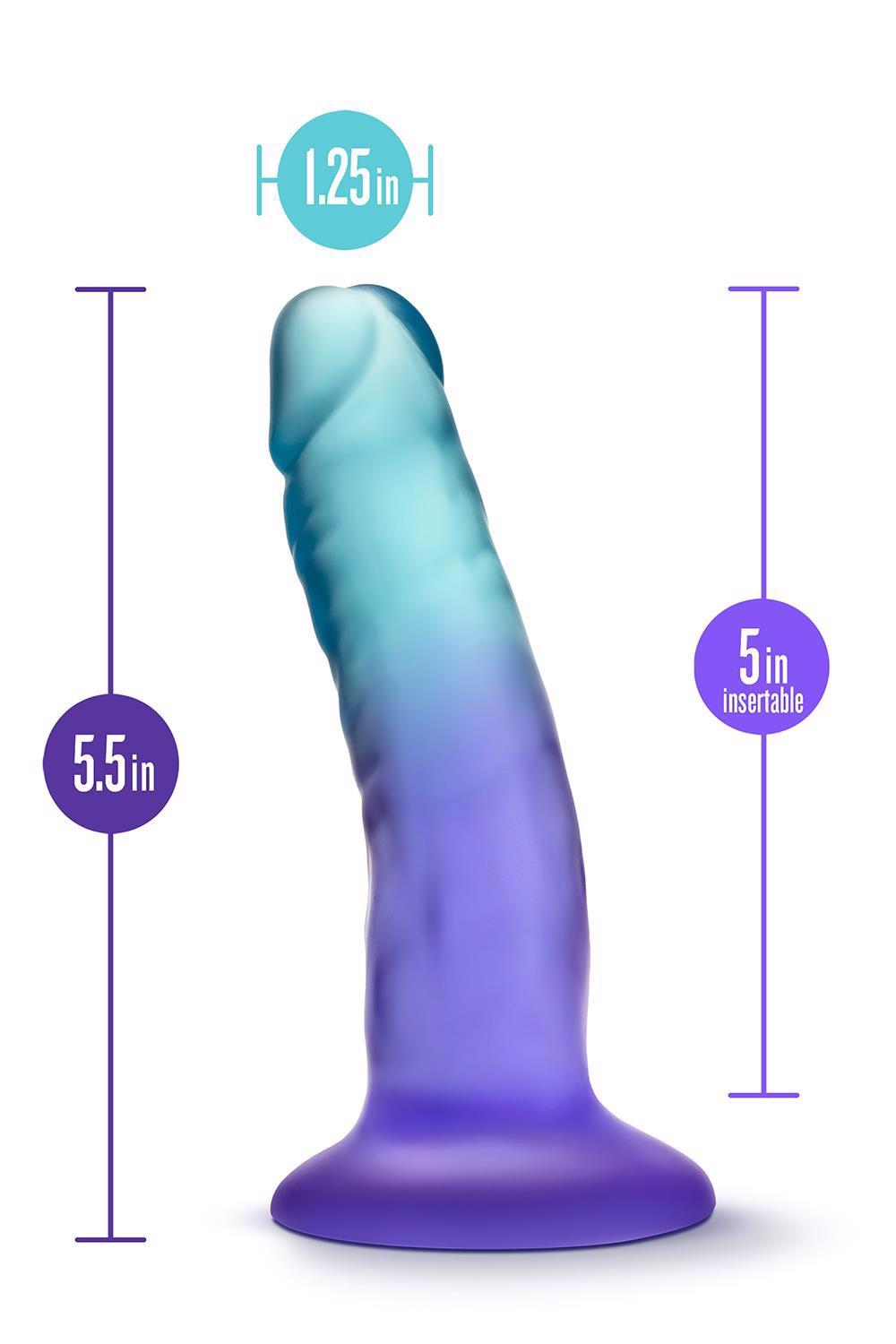 B Yours Morning Dew 5 Inch Dildo Sapphire
