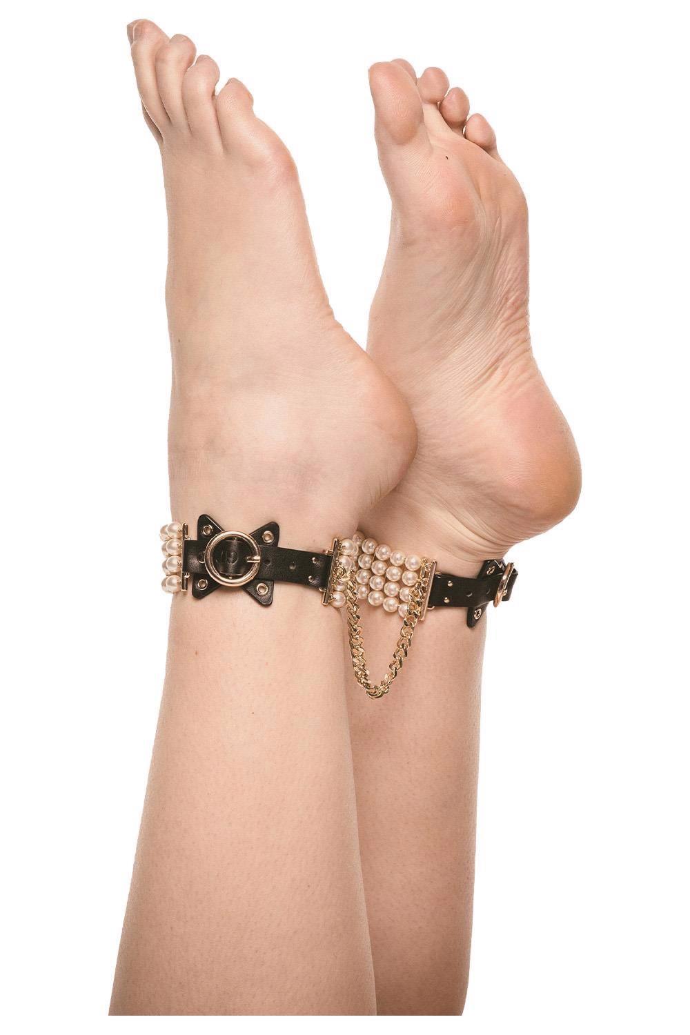 Guilty Pleasure Ballroom Pearl Ankle Cuffs