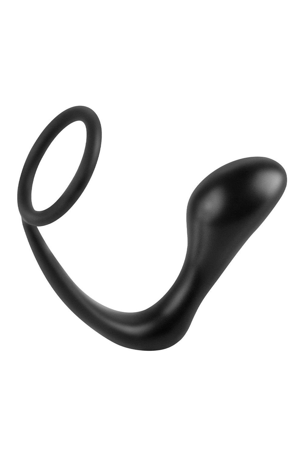 Anal Fantasy Collection Ass-Gasm Cockring Plug Black