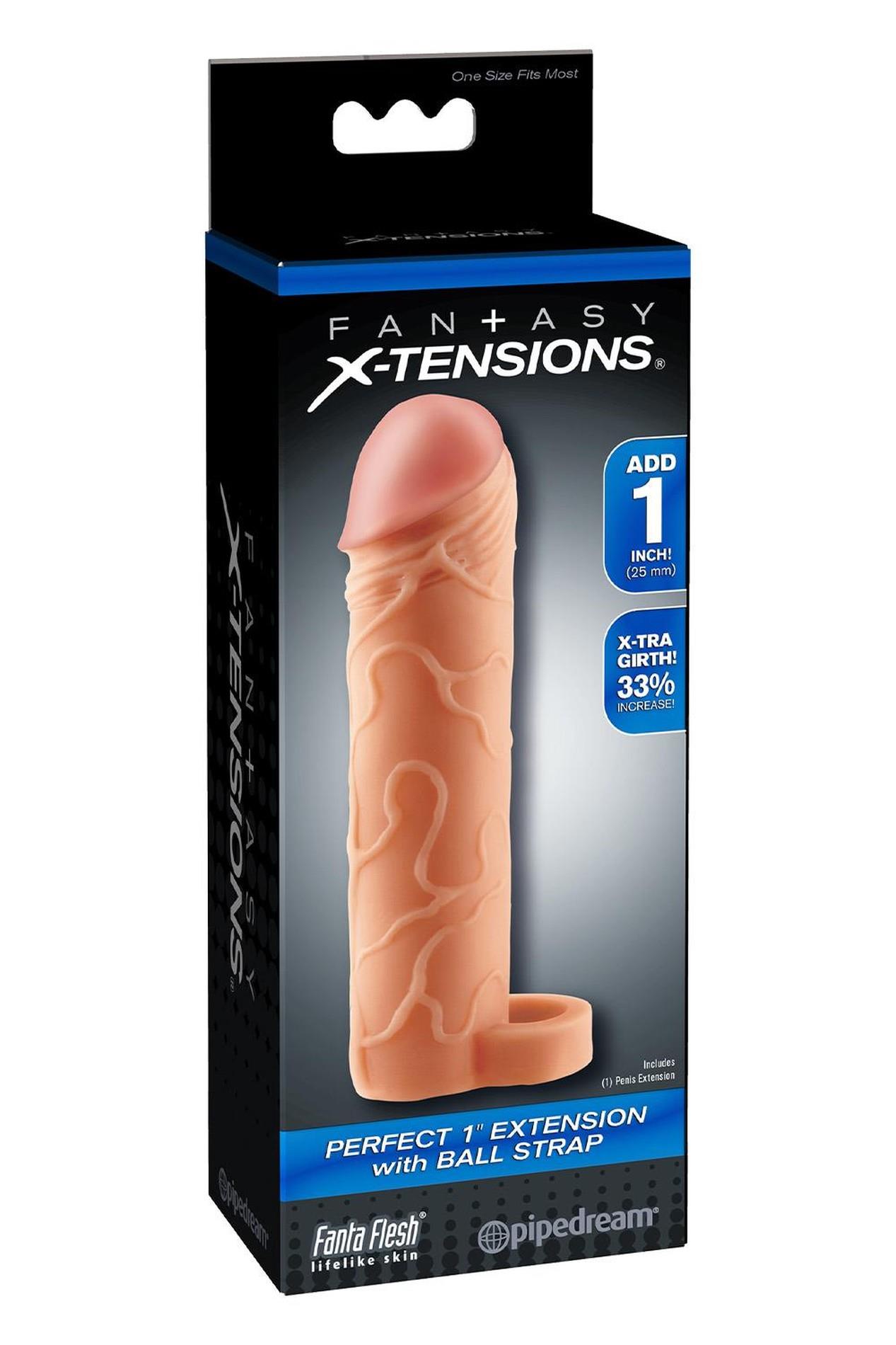 Fantasy X-Tensions Perfect 1 Inch Extension With Ball Strap Light