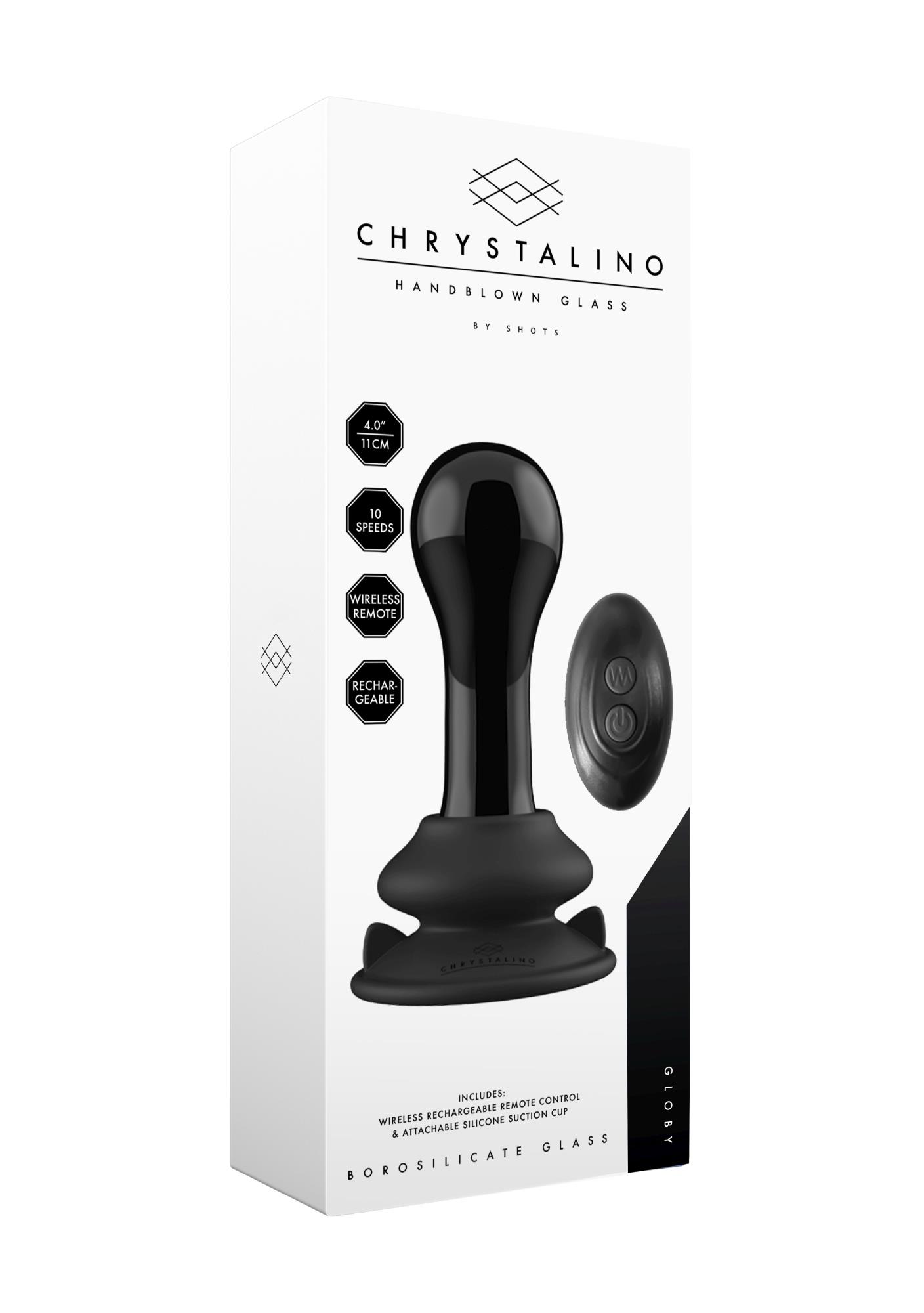 Globy - With Suction Cup And Remote - 10 Speed - Black