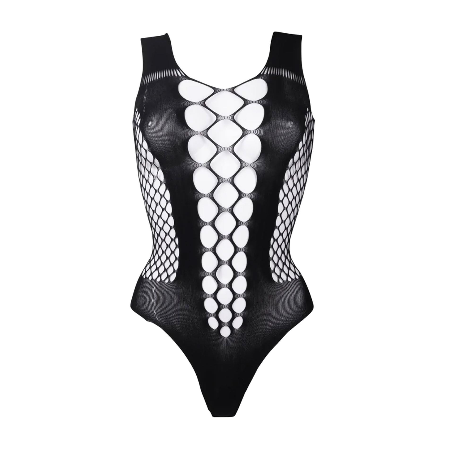 Contrast Fence Net Teddy - One Size