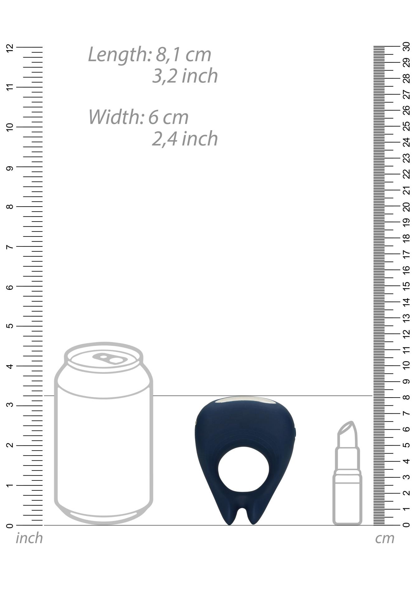 Wibrujący pierścień erekcyjny Pointed Vibrating Cock Ring