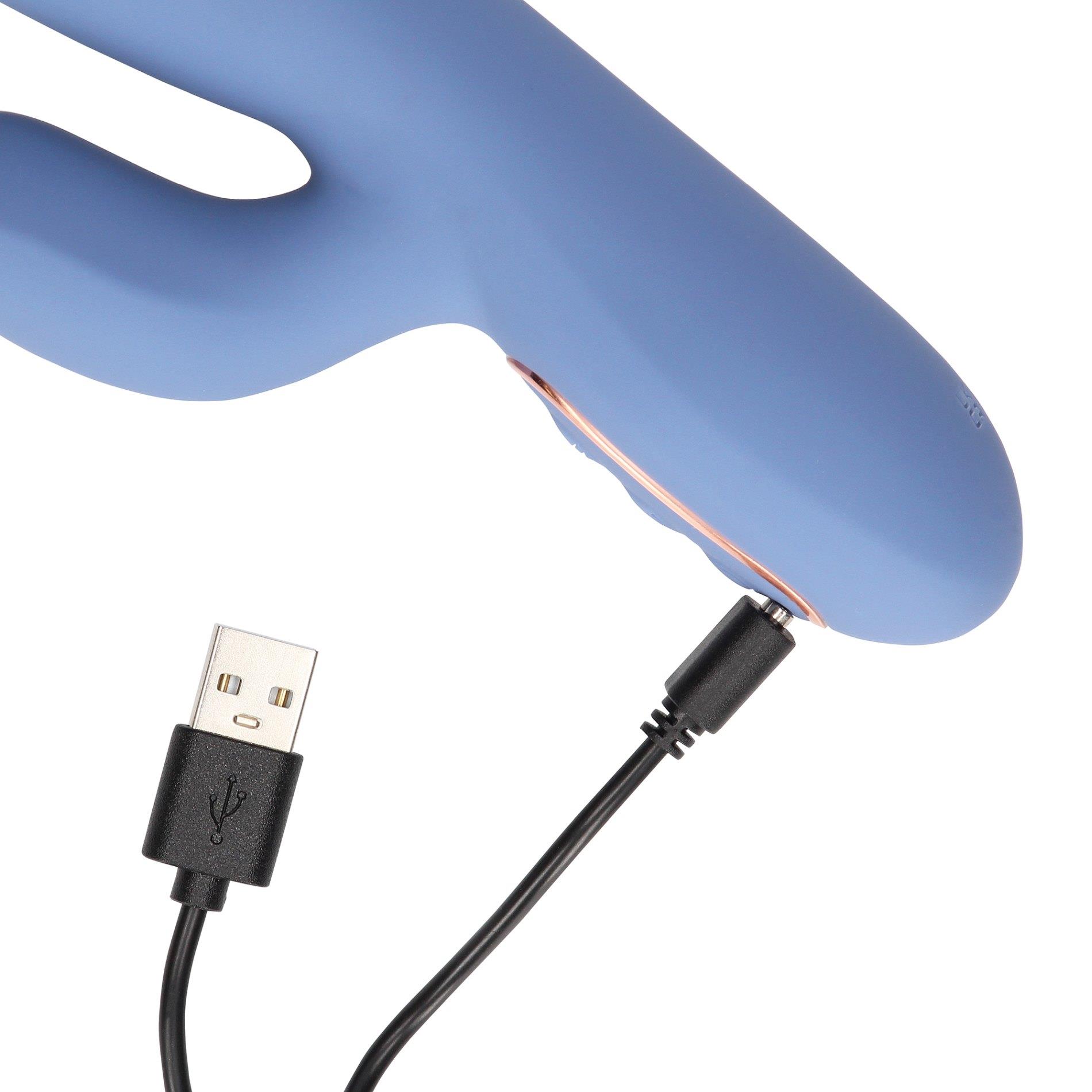 Rotating Beads And Thrusting Rabbit Vibrator