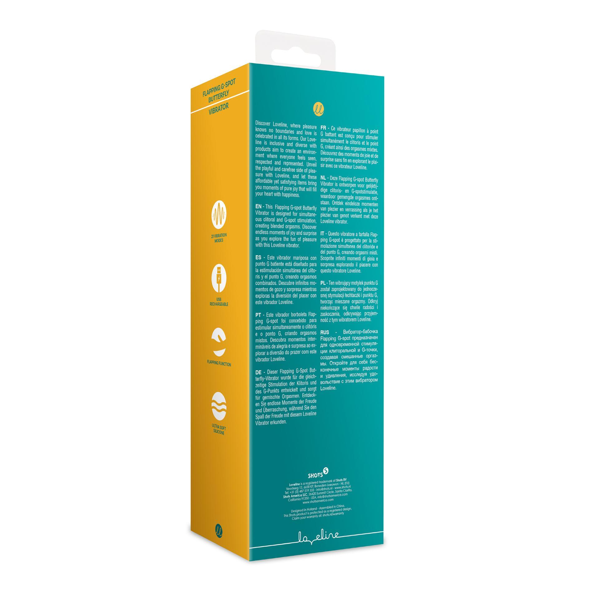 Wibrator ze stymulacją łechtaczki Flapping G-Spot Butterfly