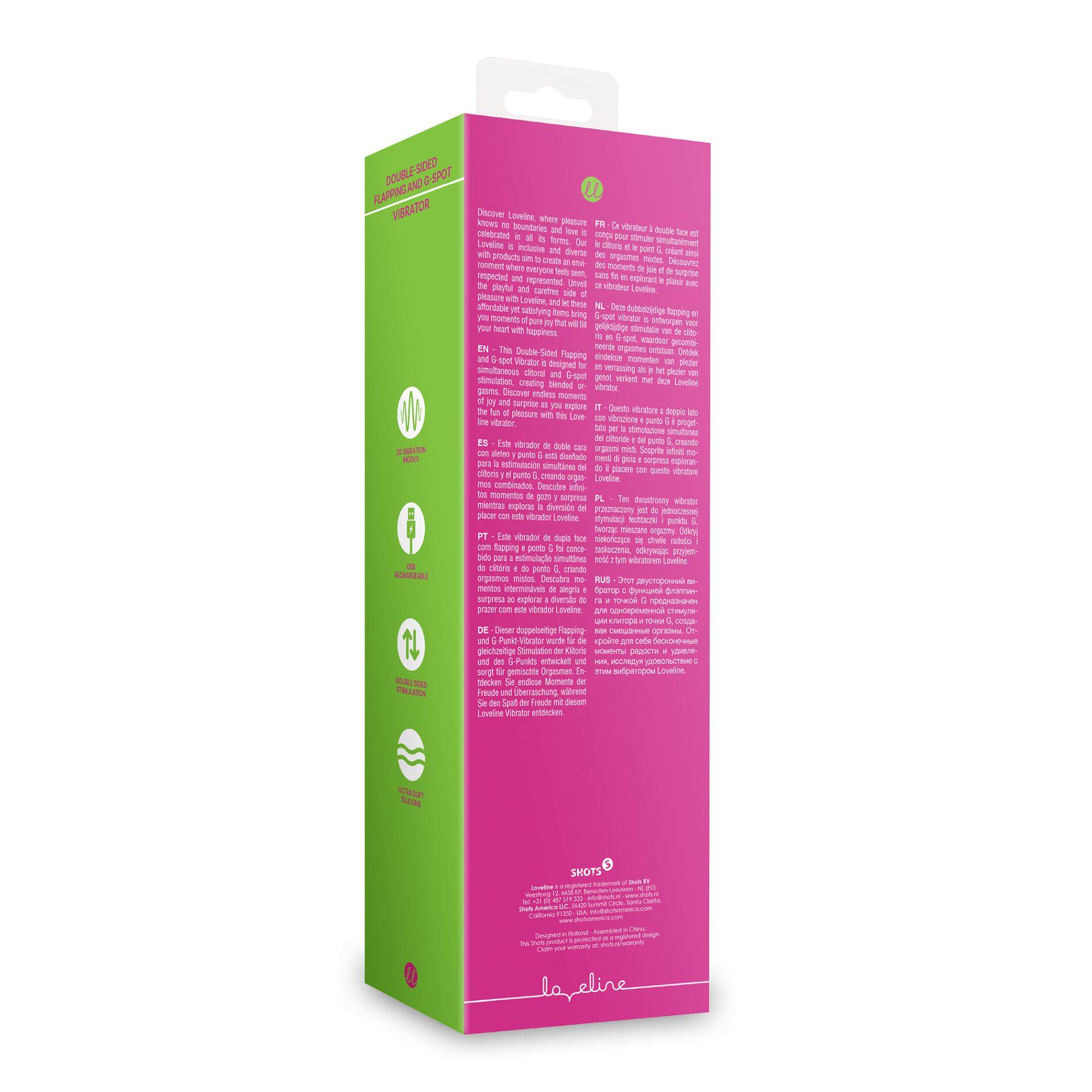 Dwustronny wibrator Double-Sided Flapping And G-Spot