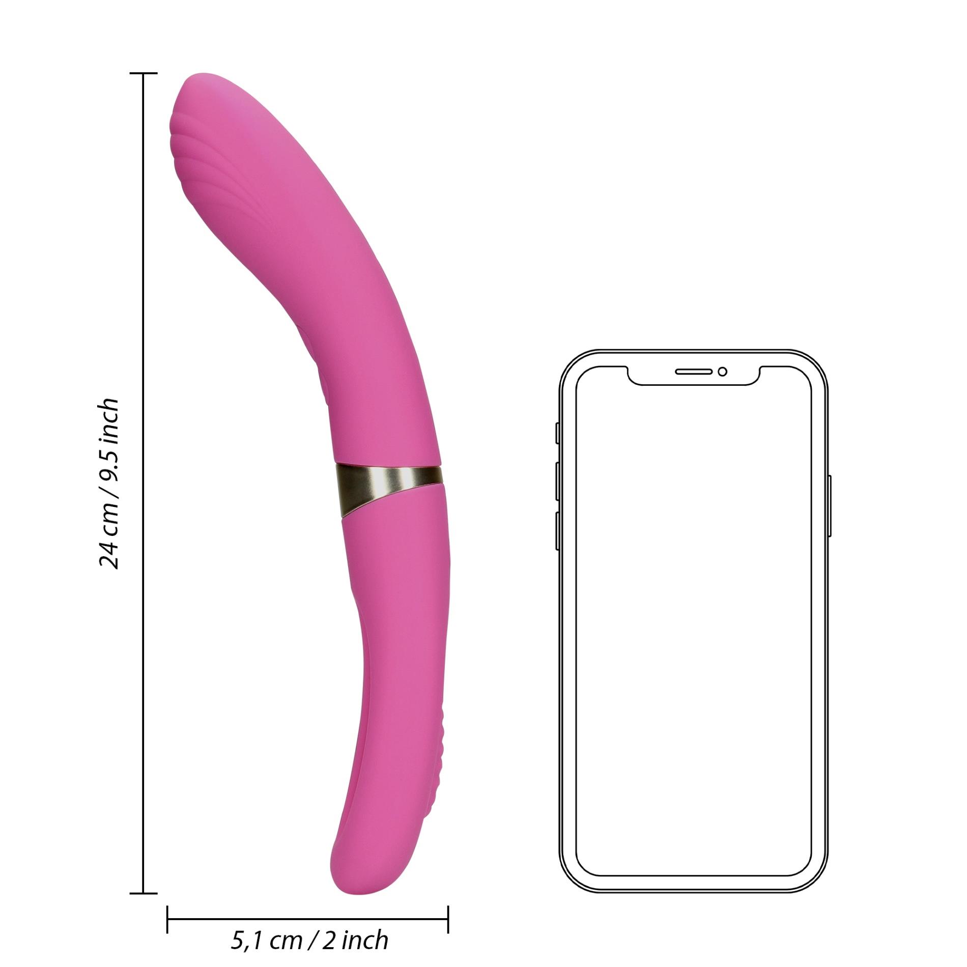 Dwustronny wibrator Double-Sided Flapping And G-Spot
