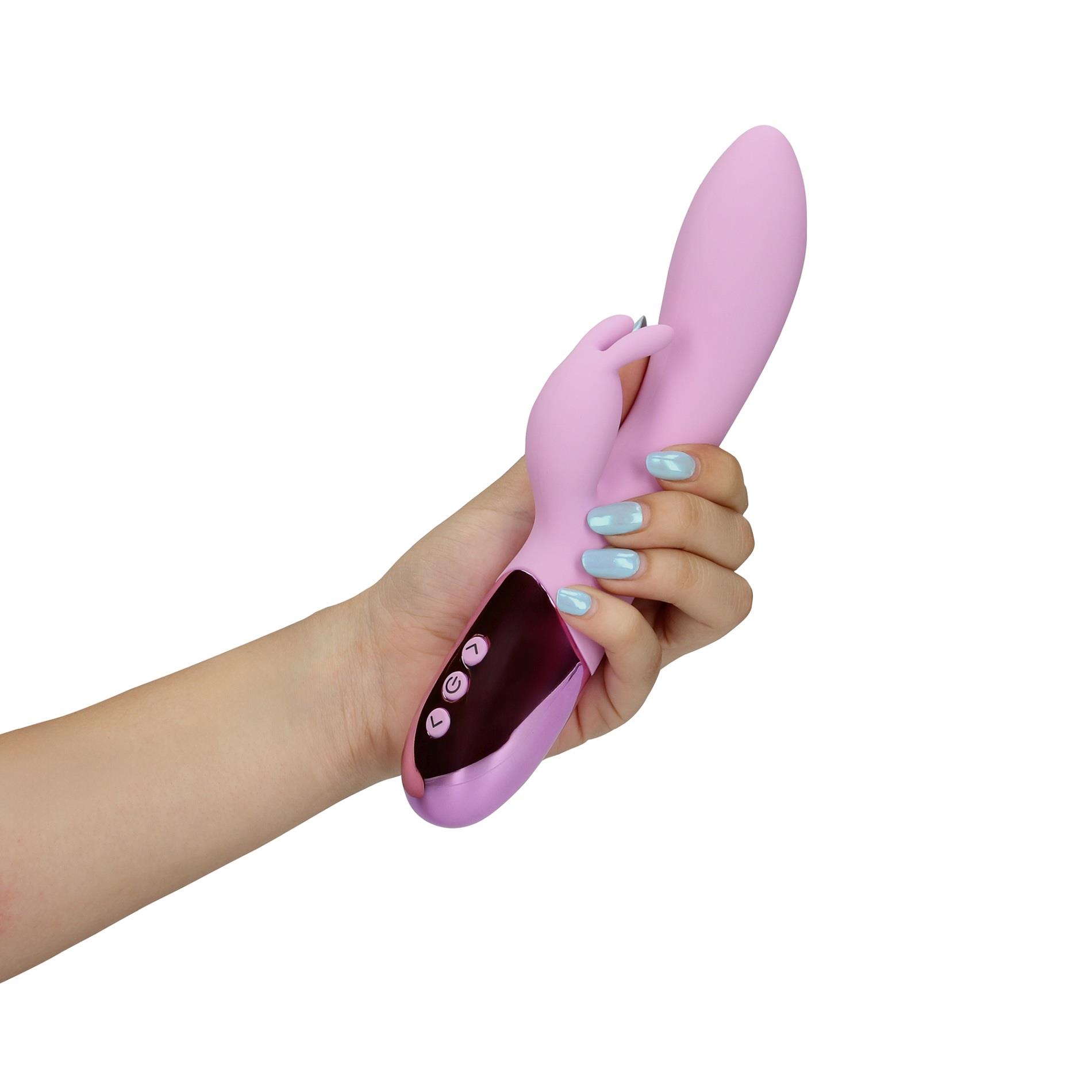 Wibrator ze stymulacją łechtaczki Ultra Soft Silicone Rabbit Vibrator