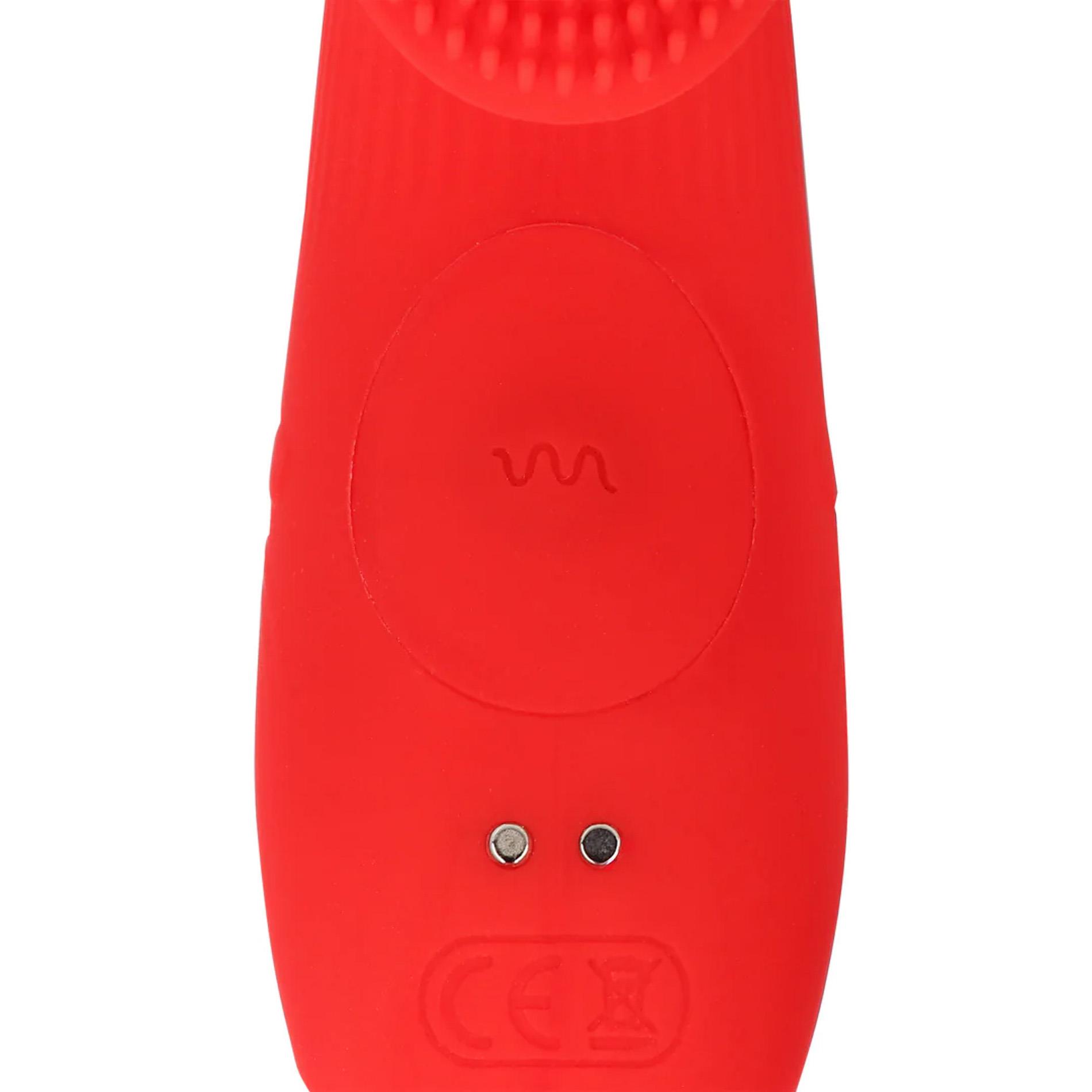 Textured Finger Vibrator - Sunrise Red