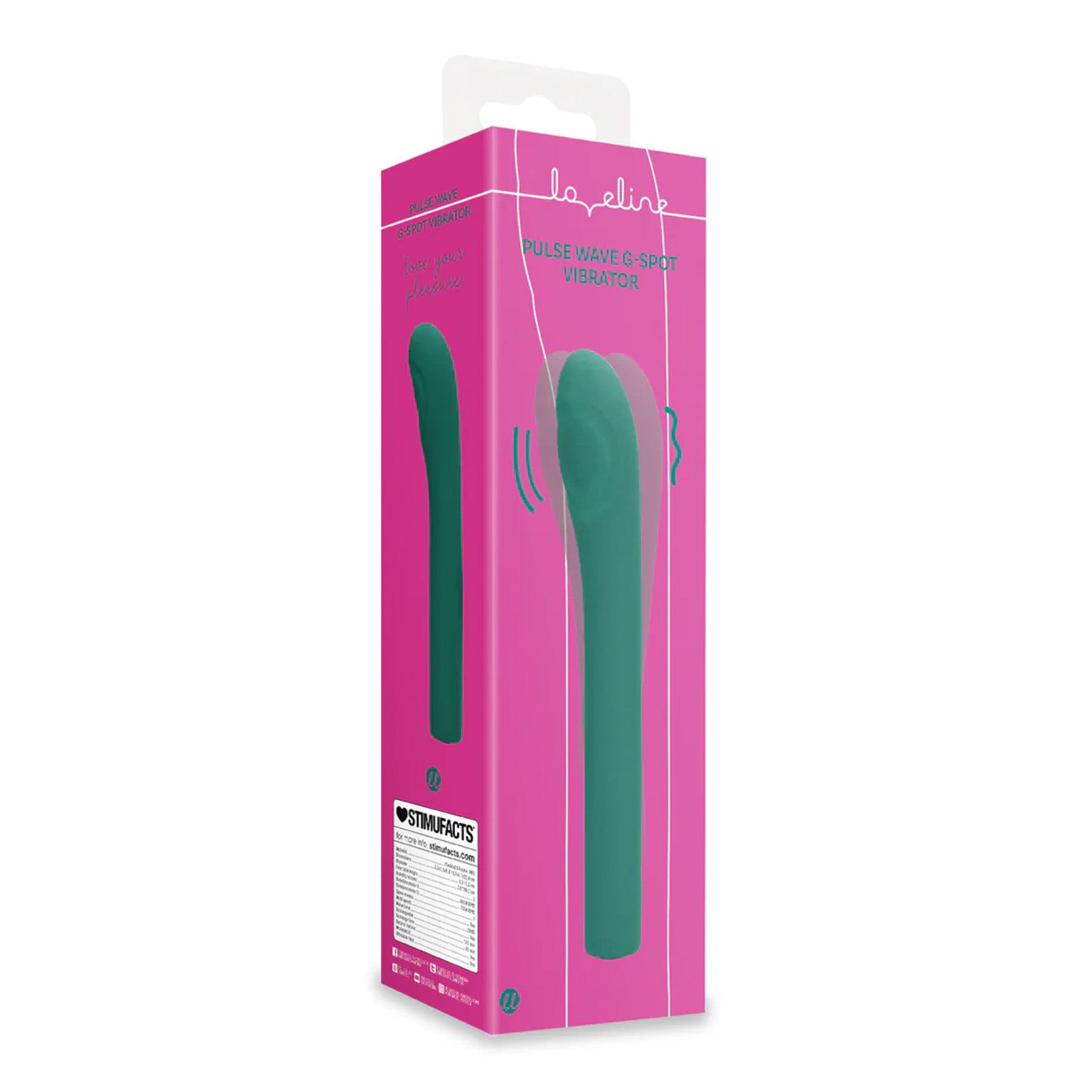 Pulse Wave G-Spot Vibrator - Green Crystal