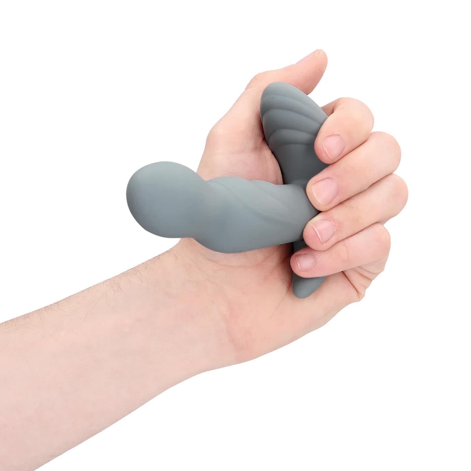 Rotating Prostate Stimulator With Remote Control - Gotham Grey