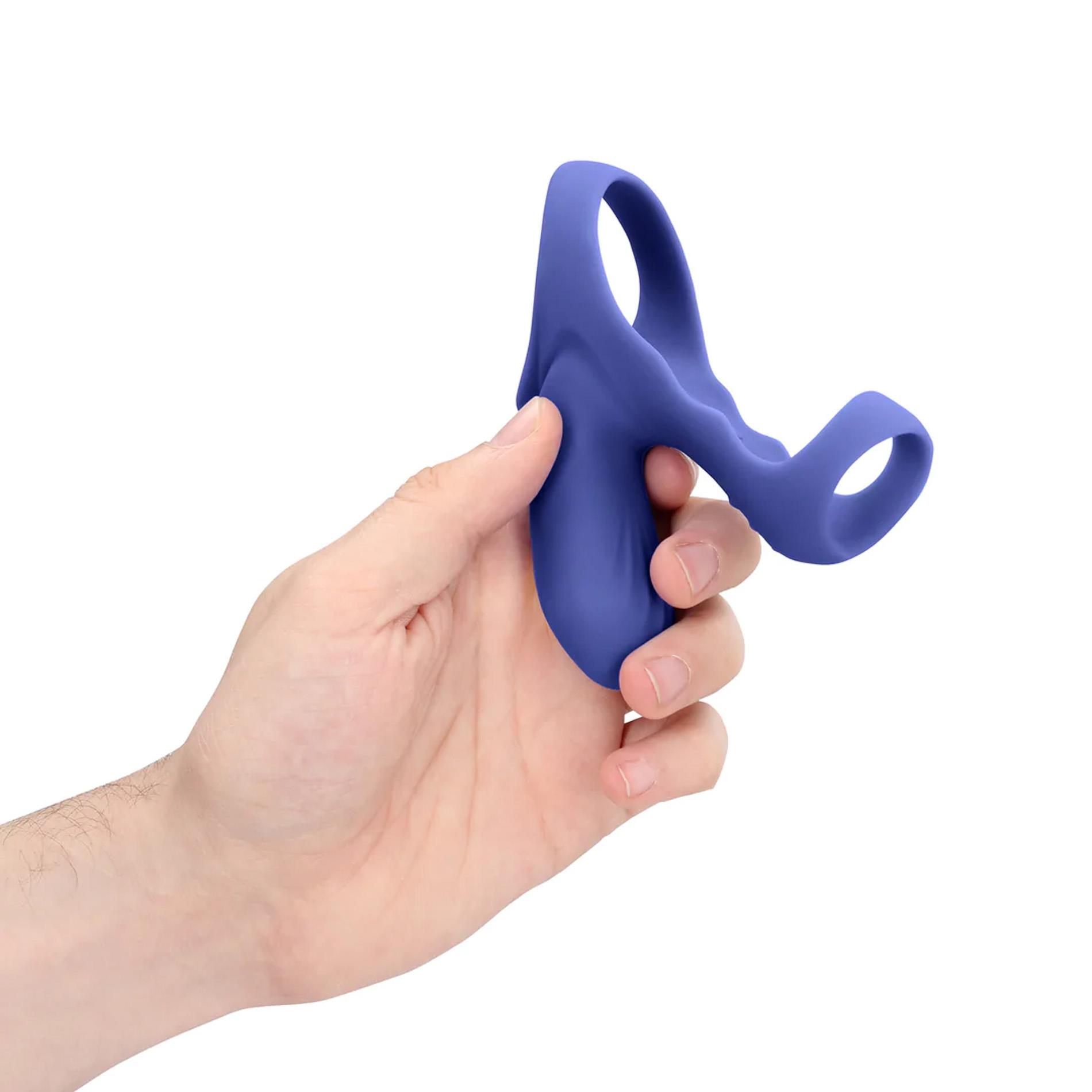 Vibrating Cockring With Clit Stimulation - Tamiya Blue