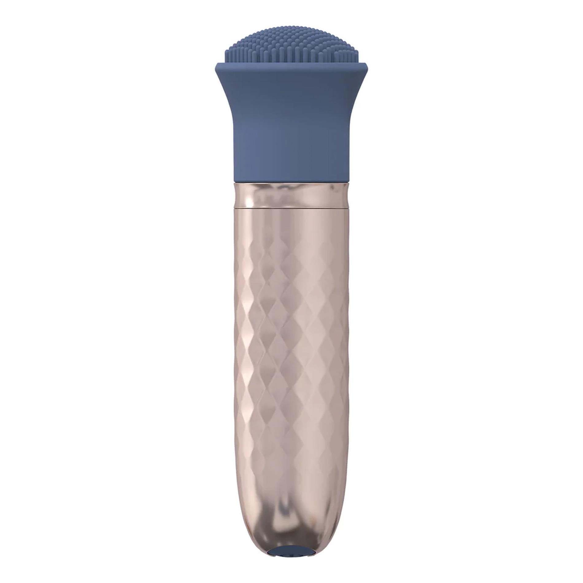 The Thrill - 10 Speed Interchangeable Vibrator - Blue