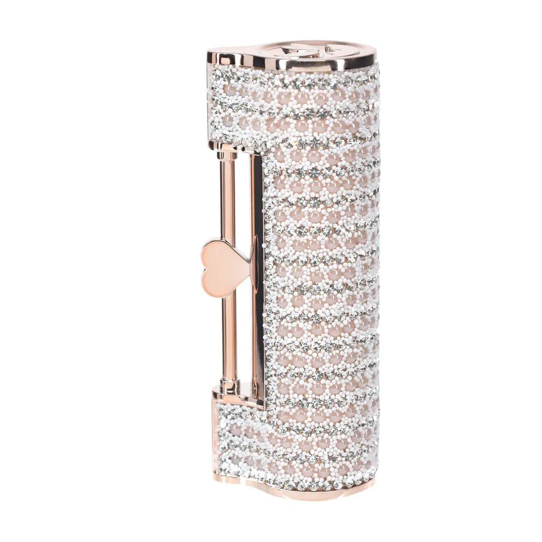 Angel - Lipstick Vibrator With 4 Attachments - Pink