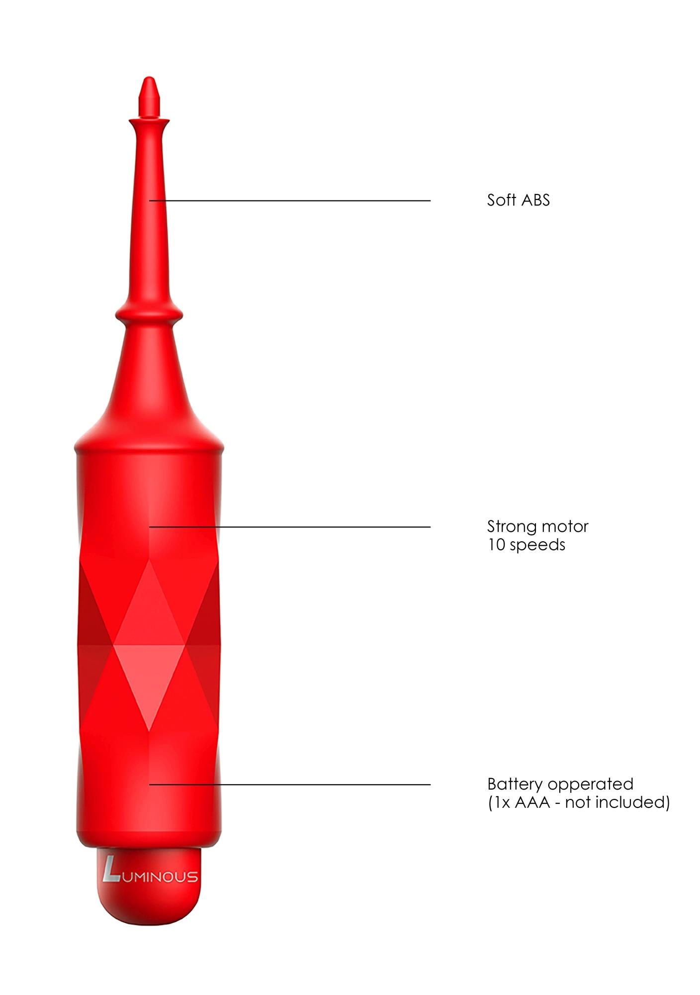 Circe - Abs Bullet With Sleeve - 10-Speeds - Red