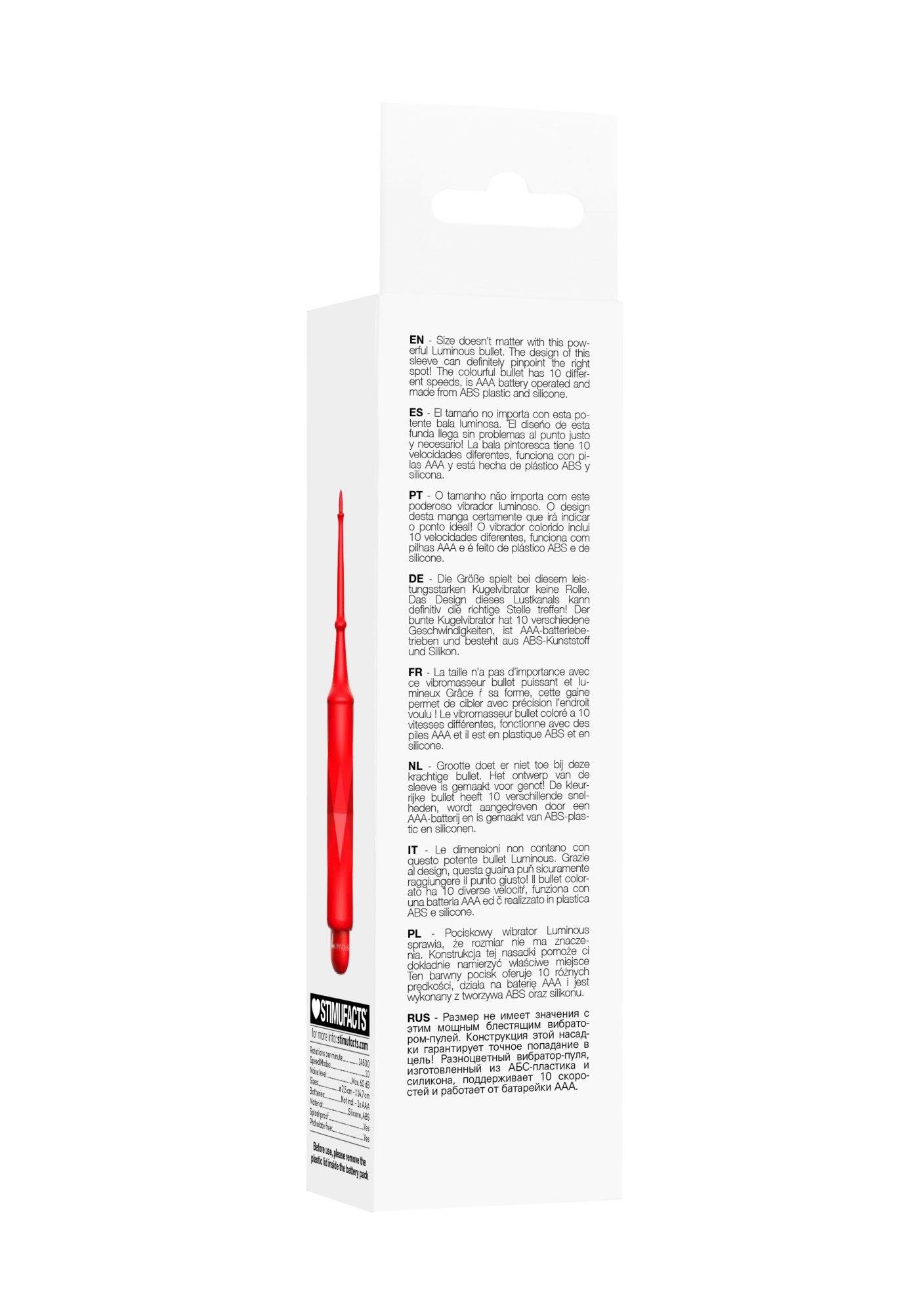 Circe - Abs Bullet With Sleeve - 10-Speeds - Red
