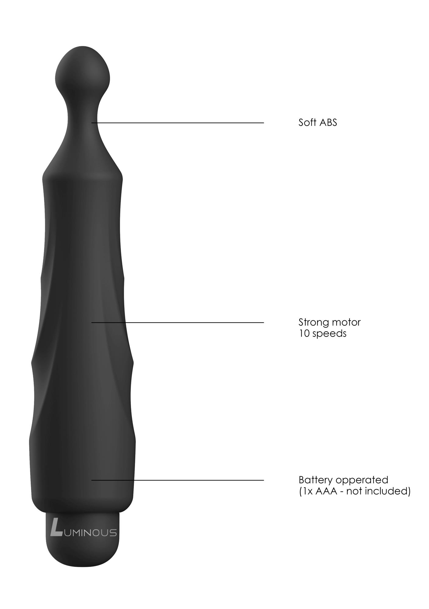 Dido - Abs Bullet With Sleeve - 10-Speeds - Black