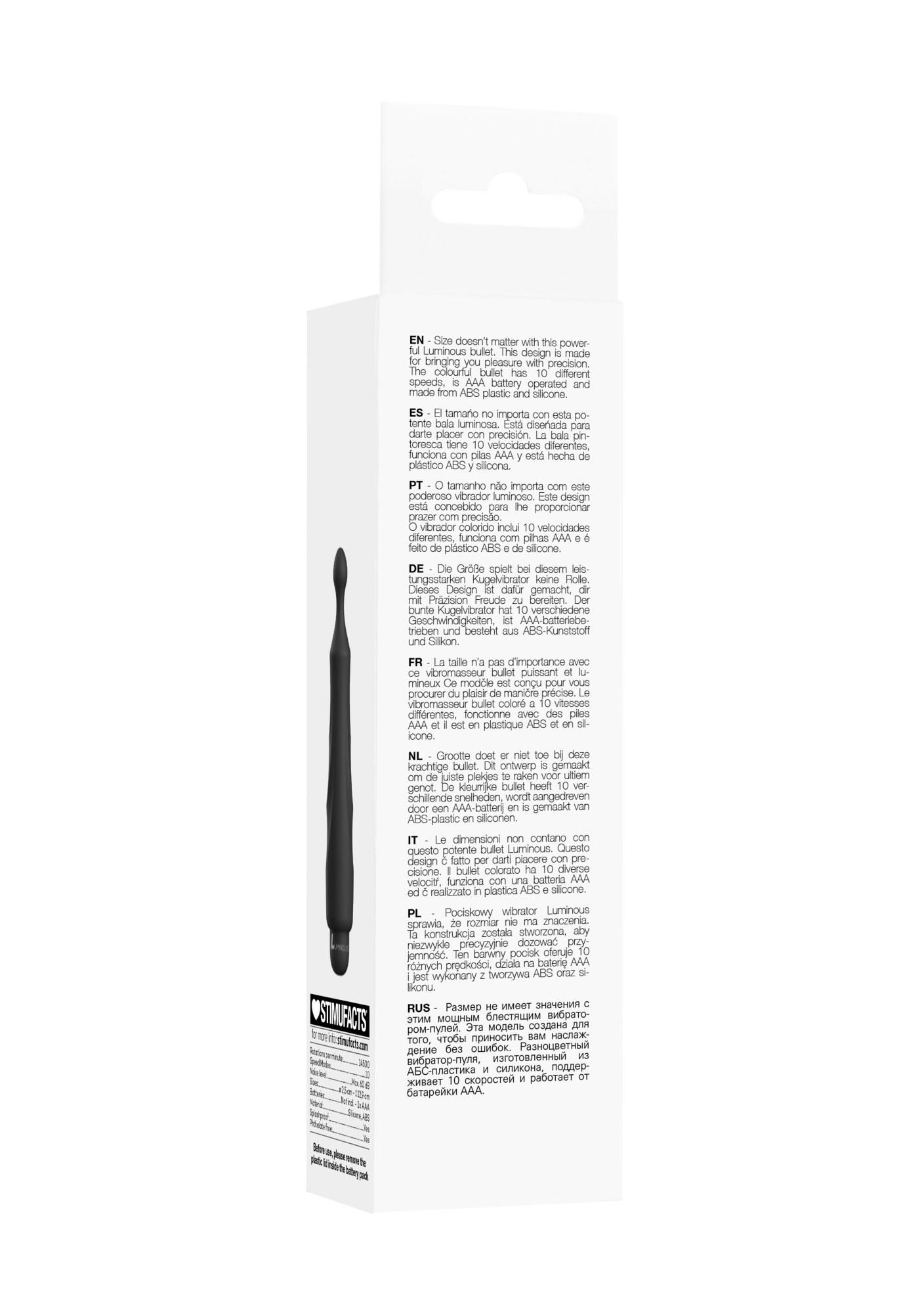 Dido - Abs Bullet With Sleeve - 10-Speeds - Black