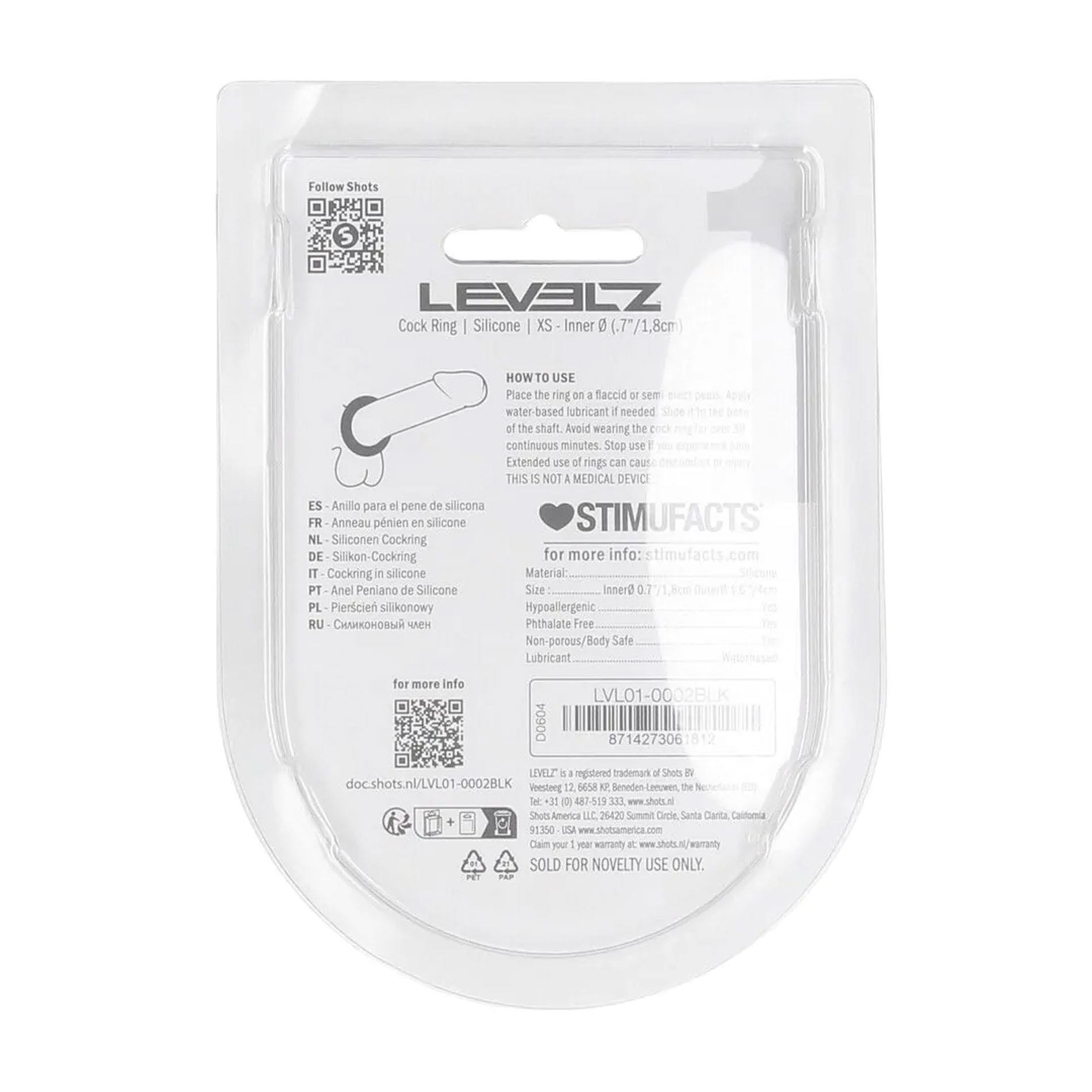 Solid Silicone Cockring - Xs - Black