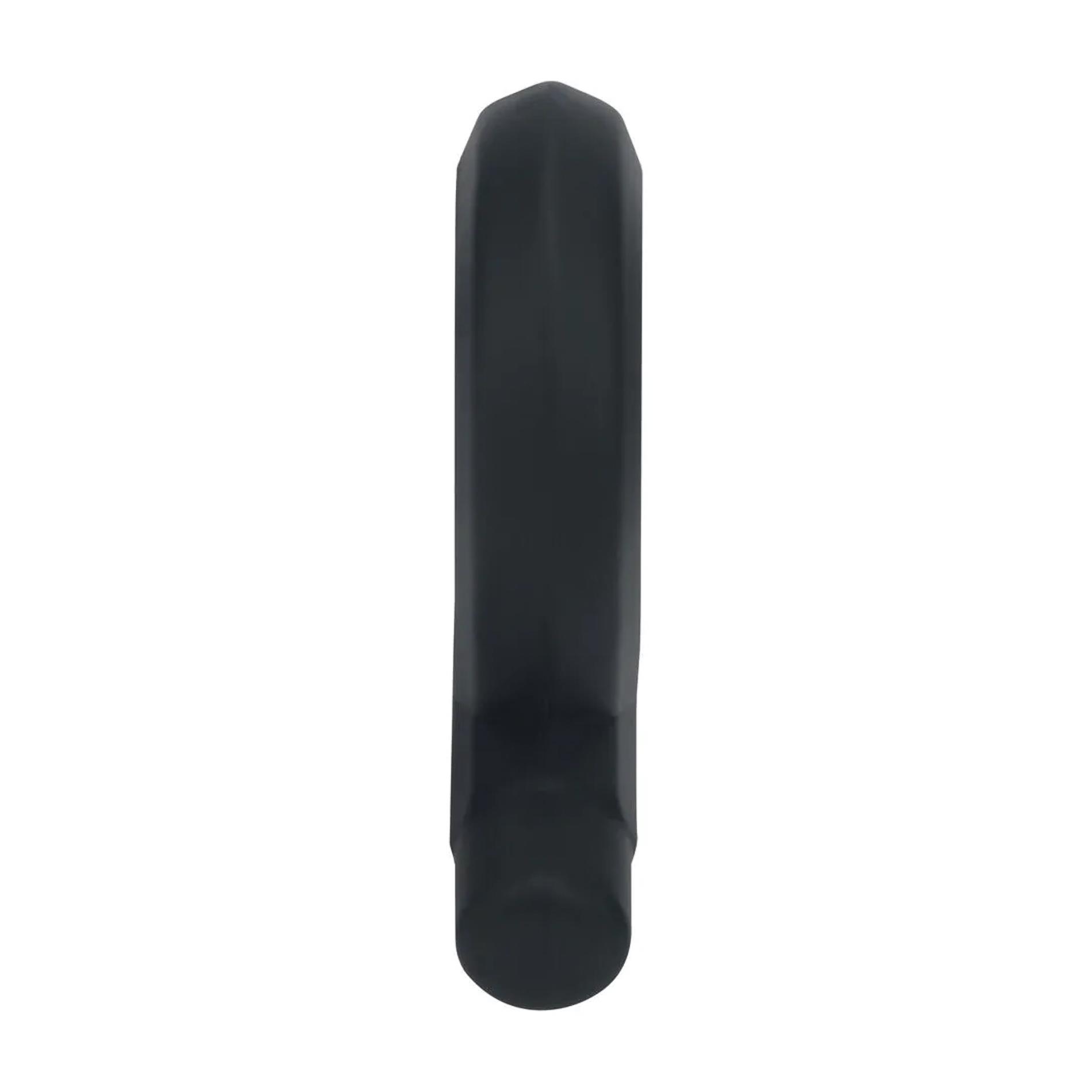Pencil Liquid Silicone Cockring - Black