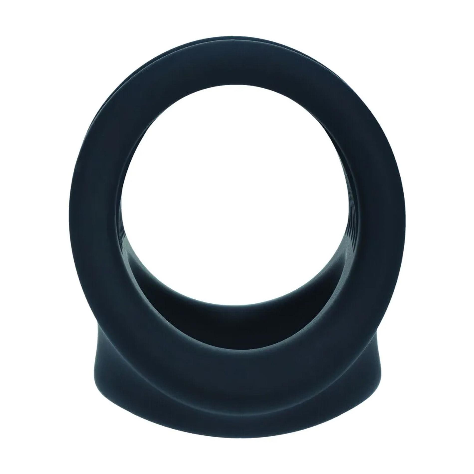 Silicone Cock And Ball Harness - Black