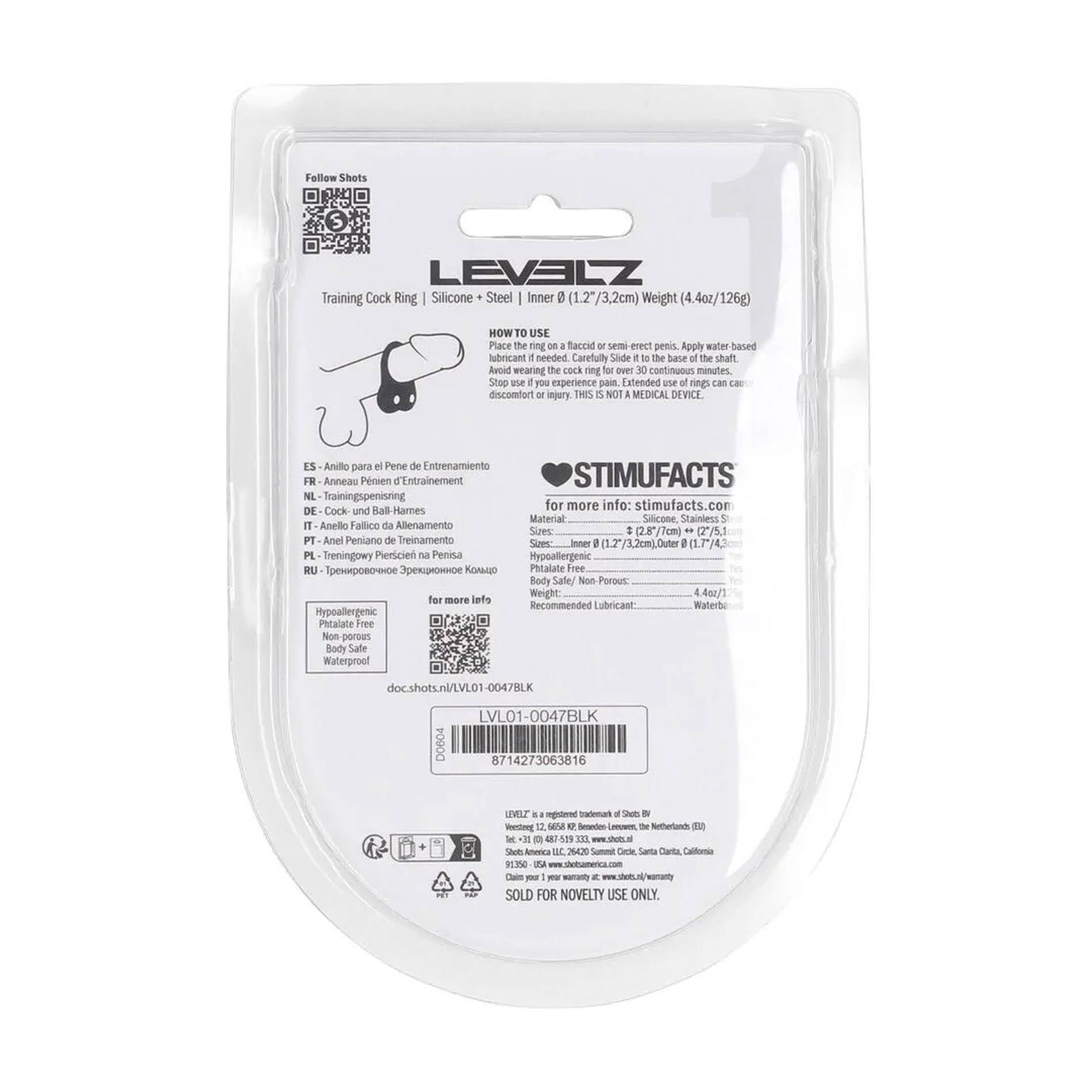 Silicone Training Cockring - M - Black