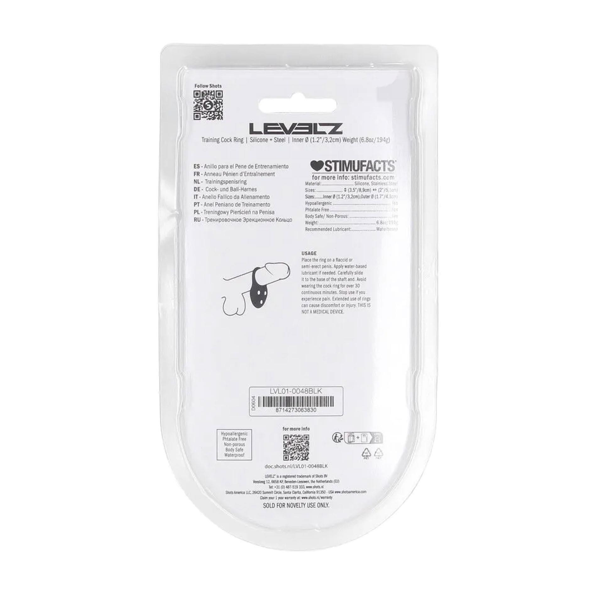 Silicone Training Cockring - L - Black