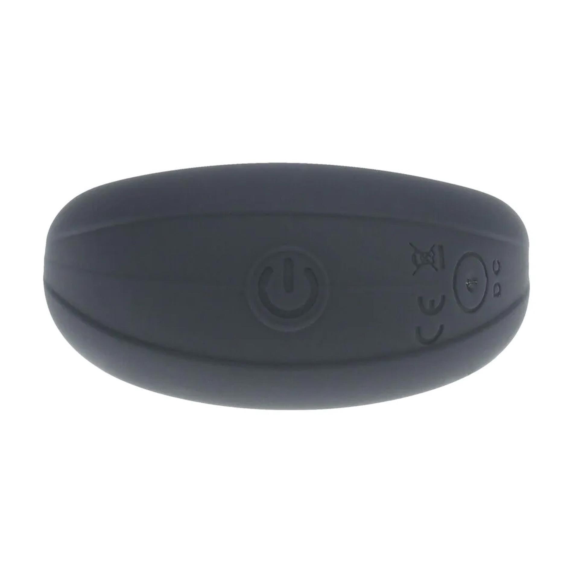 Vibrating Liquid Silicone Cock And Ball Ring - Black