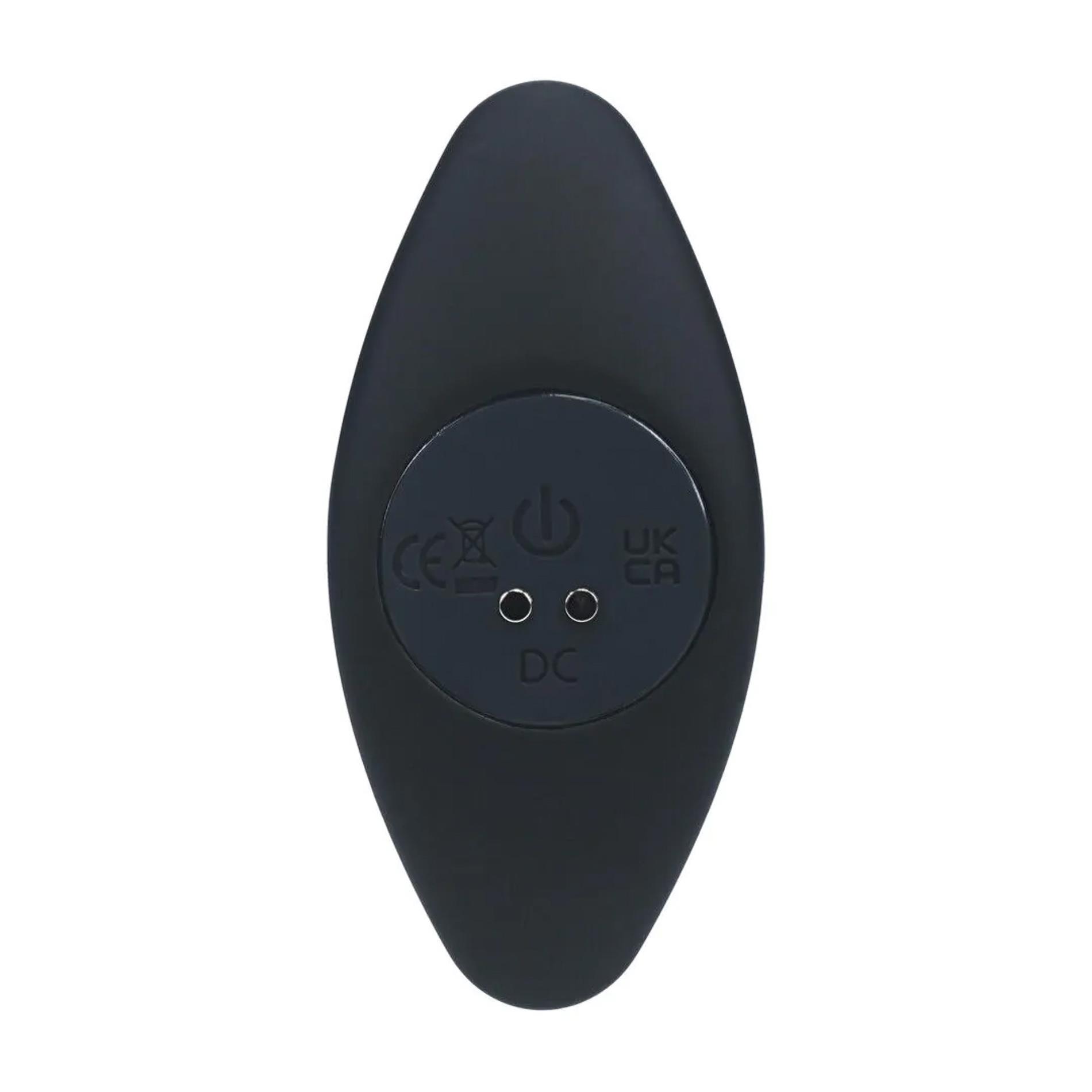 Tri Bulb Vibrating Silicone Anal Plug - Black