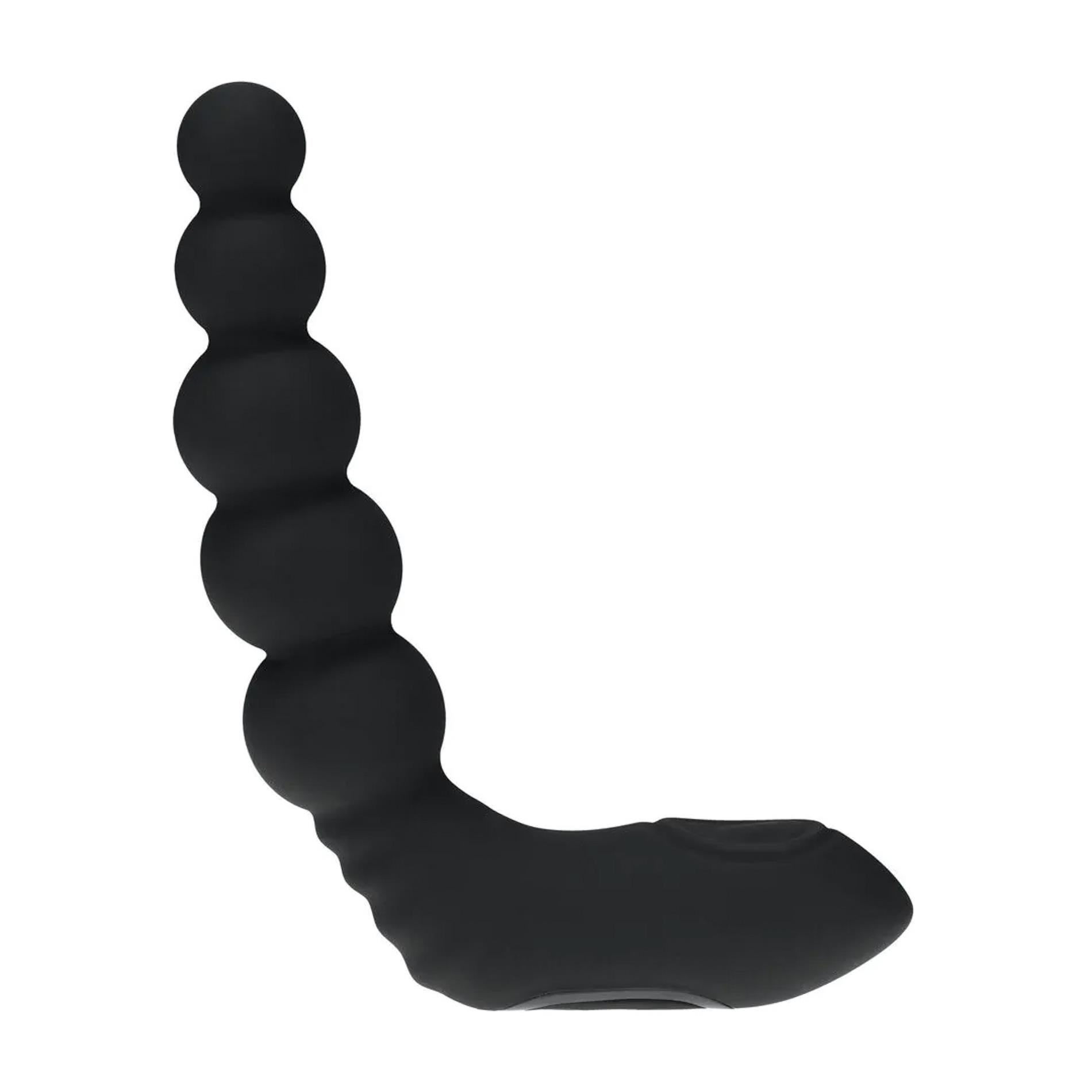 Vibrating Heating Bendable Tapping Beaded Silicone Prostate Stimulator -