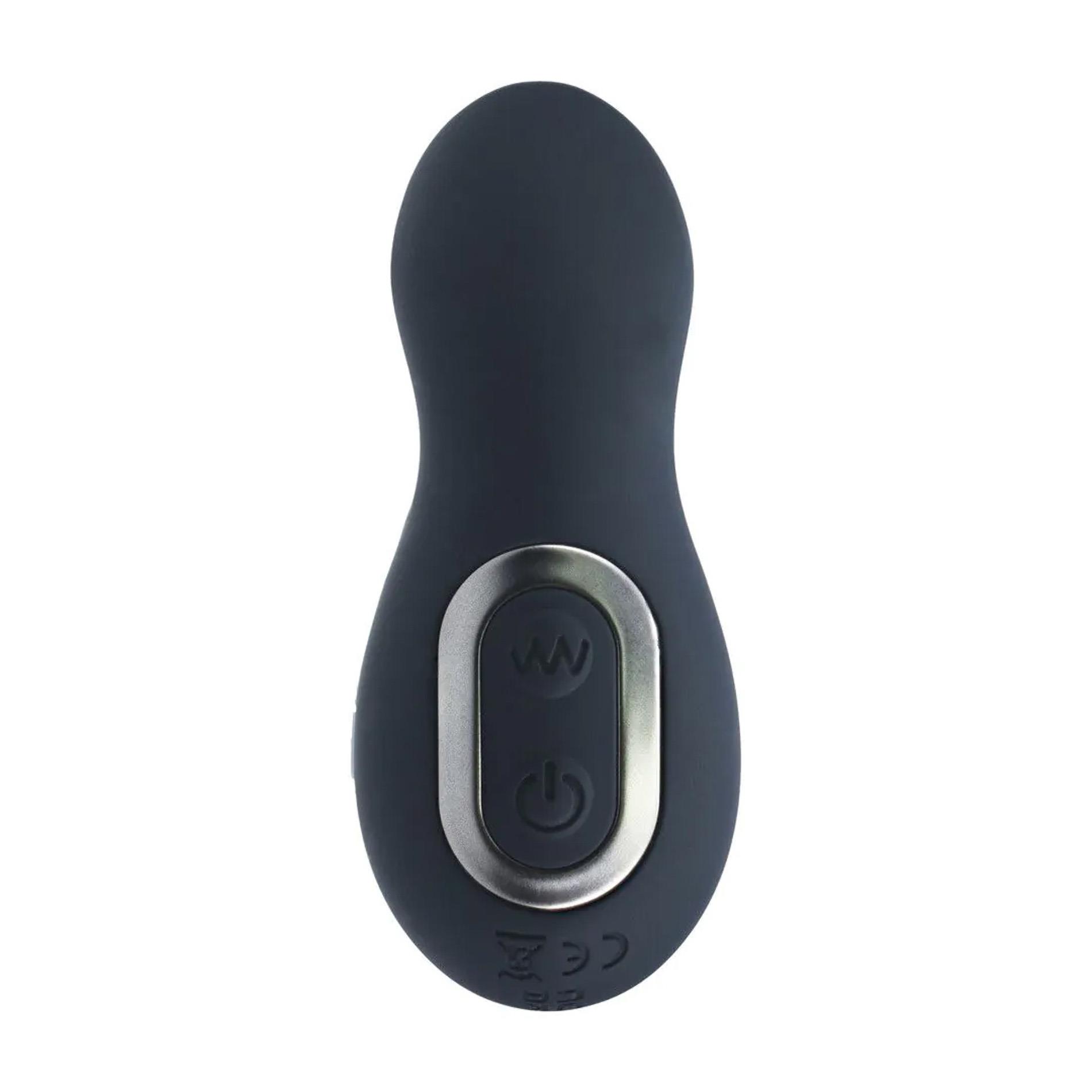 Vibrating And Thrusting Silicone Prostate Massager - Black