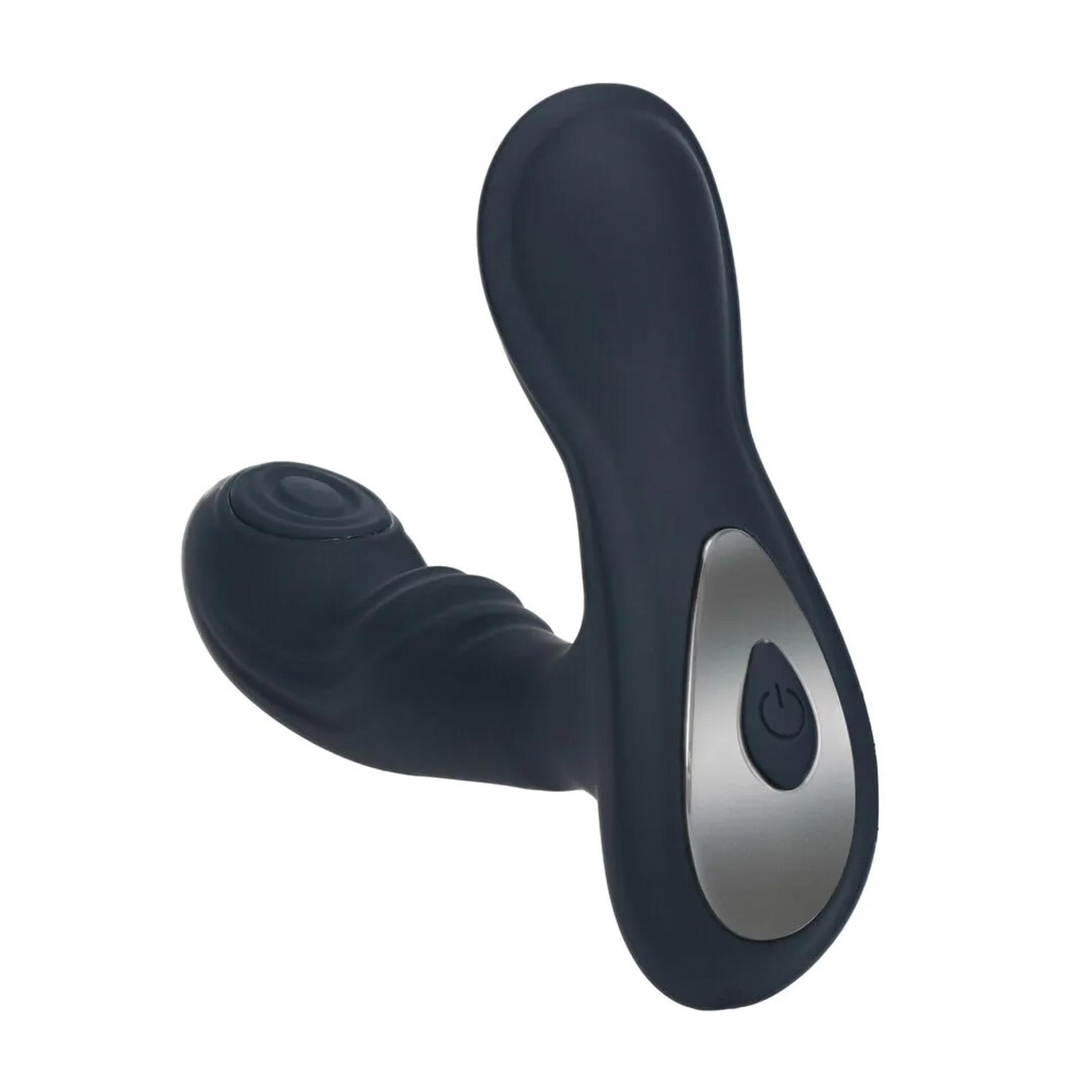Vibrating And Tapping Silicone Prostate Massager With Ball Stimulator