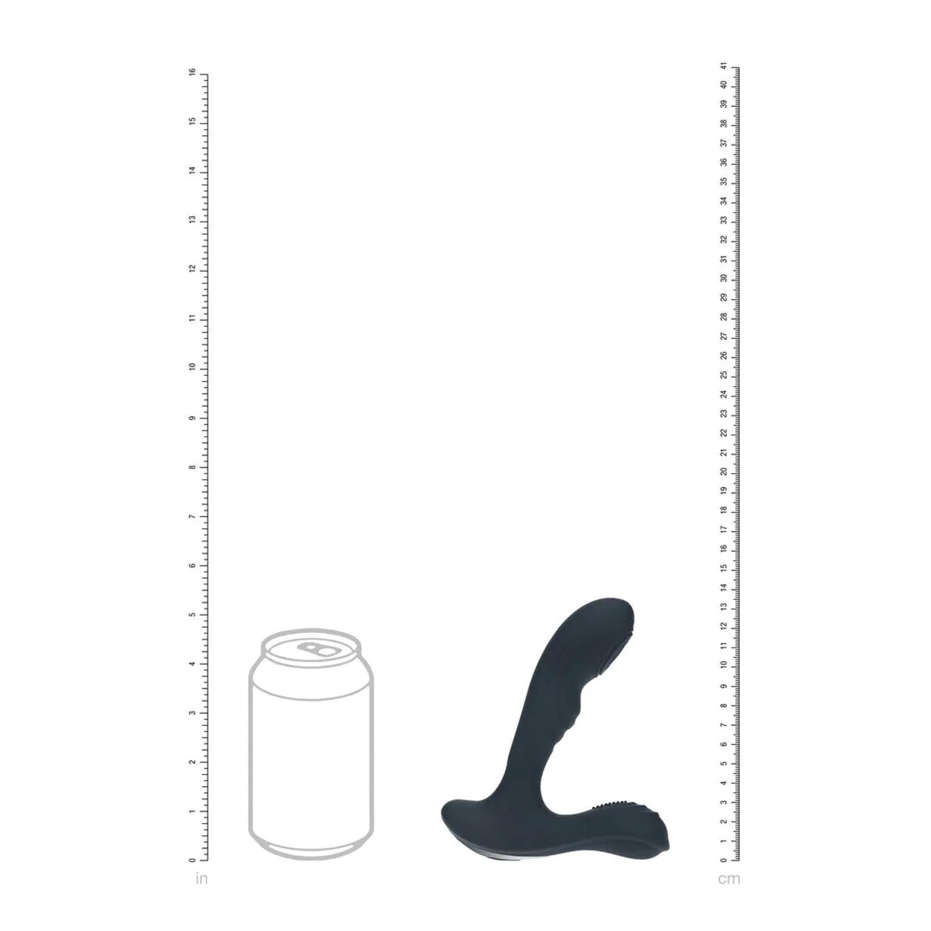 Vibrating And Tapping Silicone Prostate Massager With Ball Stimulator