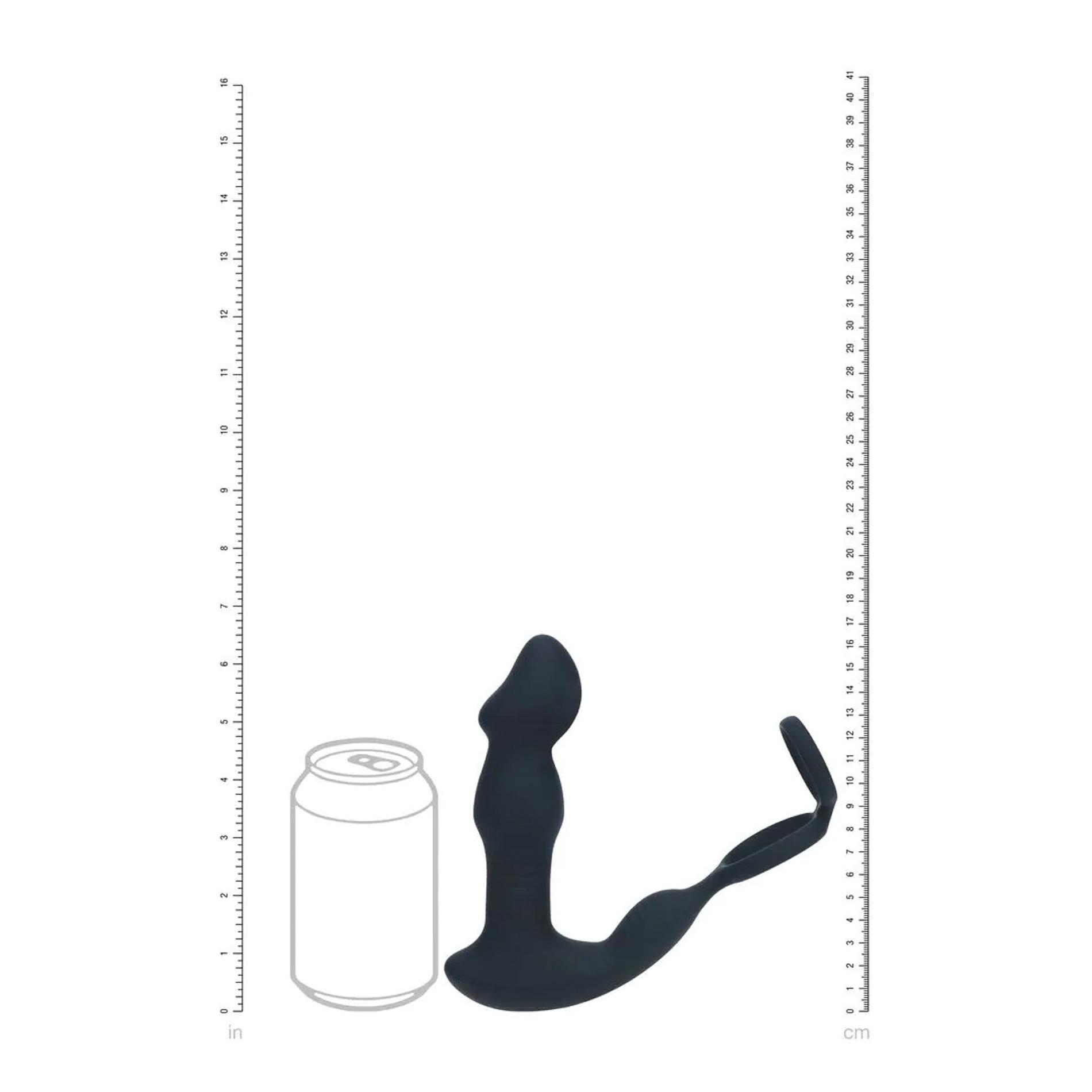 Remote Control Vibrating Thrusting Come-Hither Silicone Prostate Stimulator