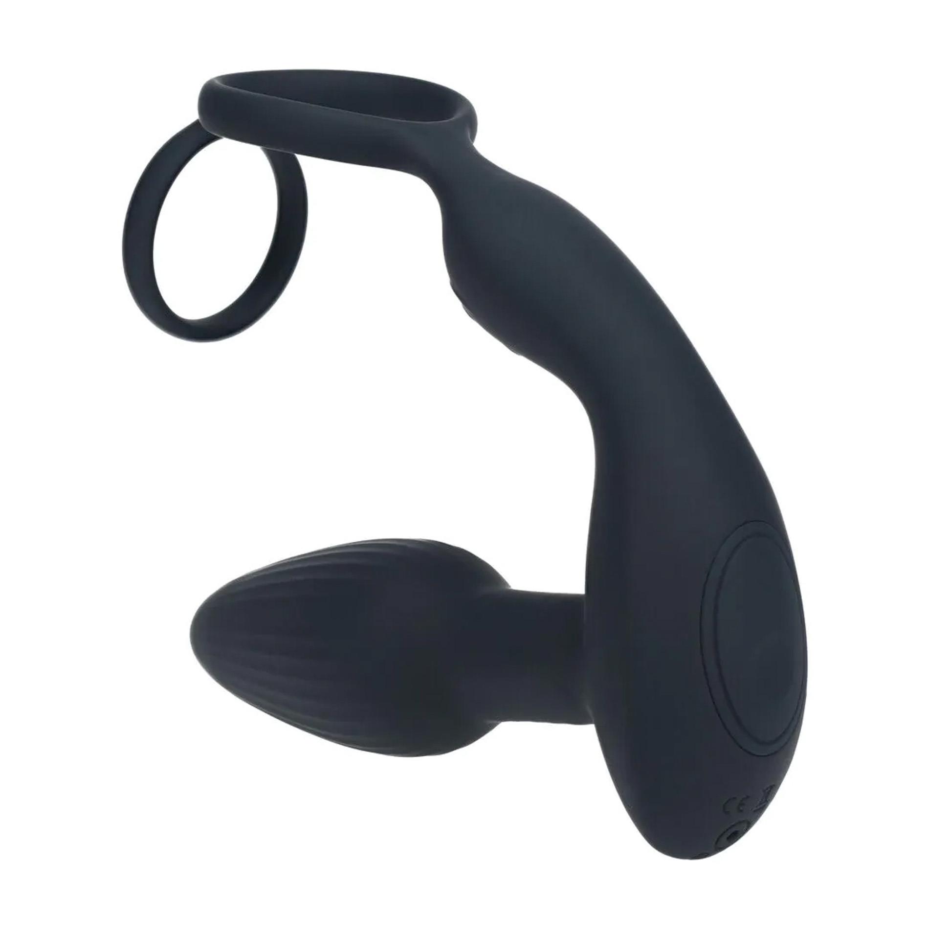 Dual Vibrating Remote Rotating Beads Silicone Prostate Stimulator