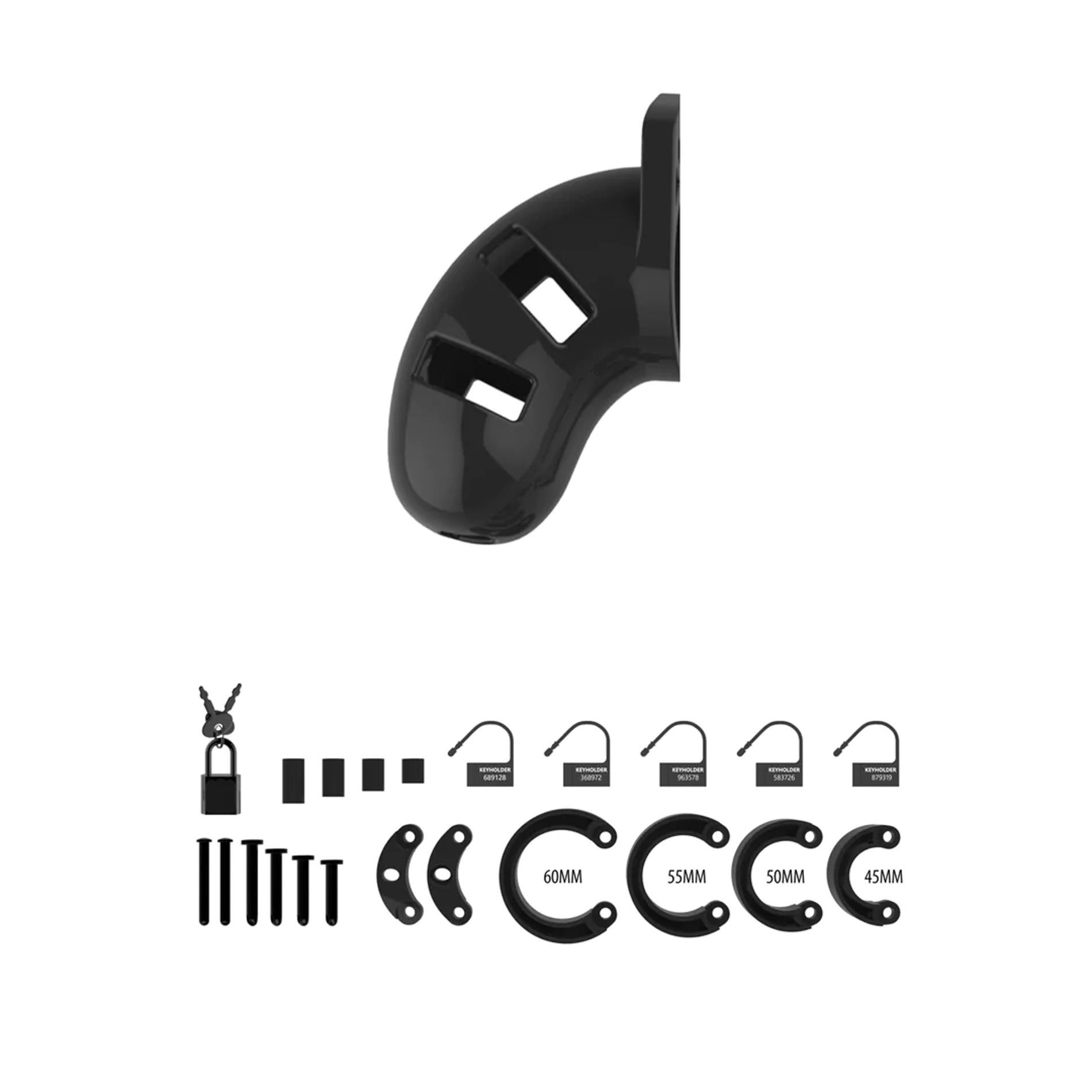 Model 13 Chastity Cock Cage Black - 6,5 Cm