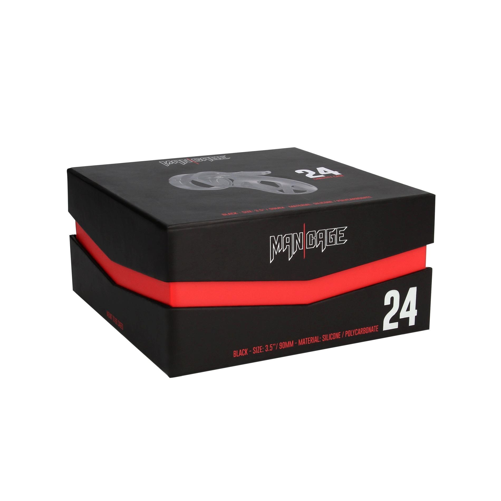 Model 24 - Chastity Cage - 3.5'' / 9 Cm - Black