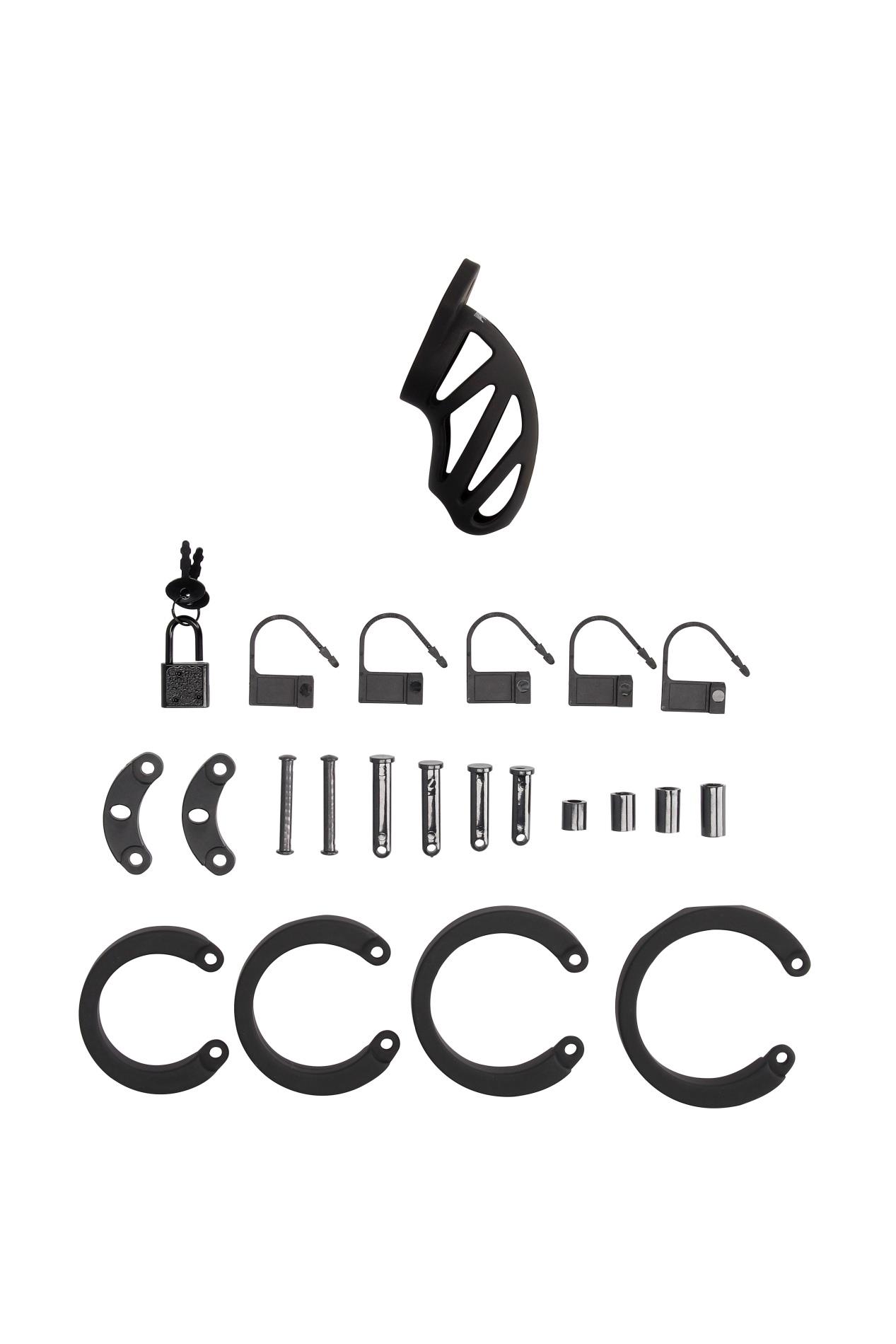 Model 24 - Chastity Cage - 3.5'' / 9 Cm - Black