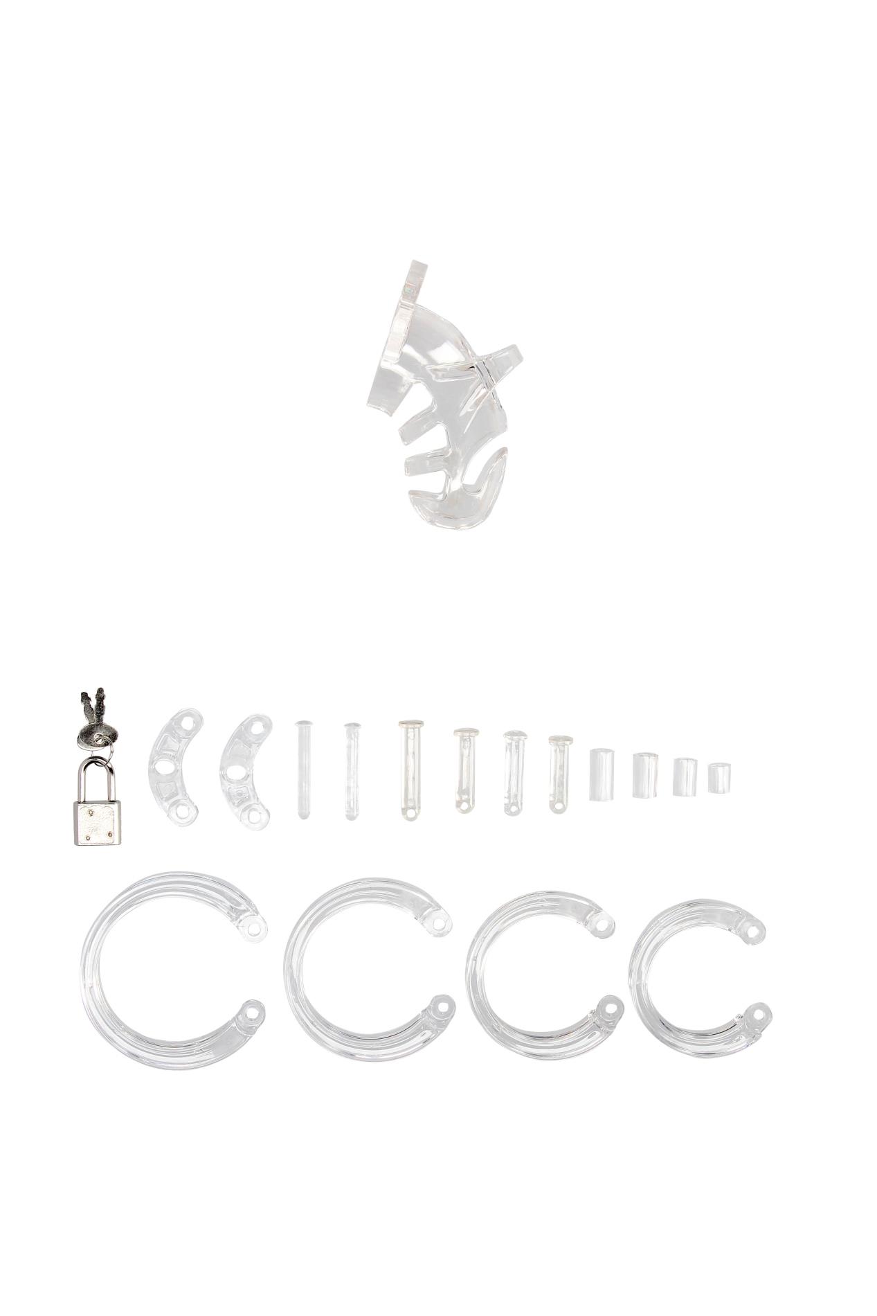 Model 25 - Chastity Cage - 3.5'' / 9 Cm - Transparent