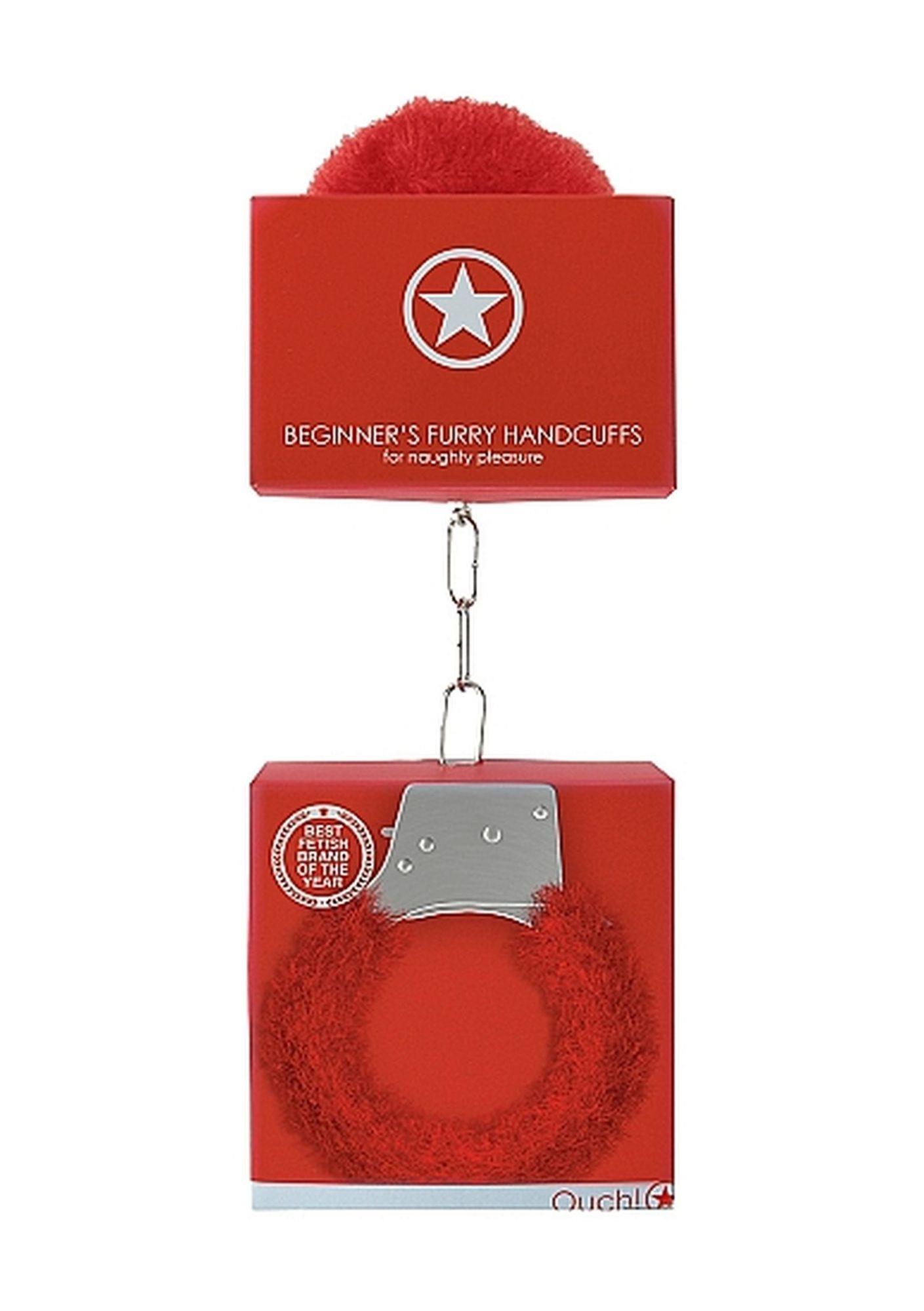 Beginner""S Handcuffs Furry - Red