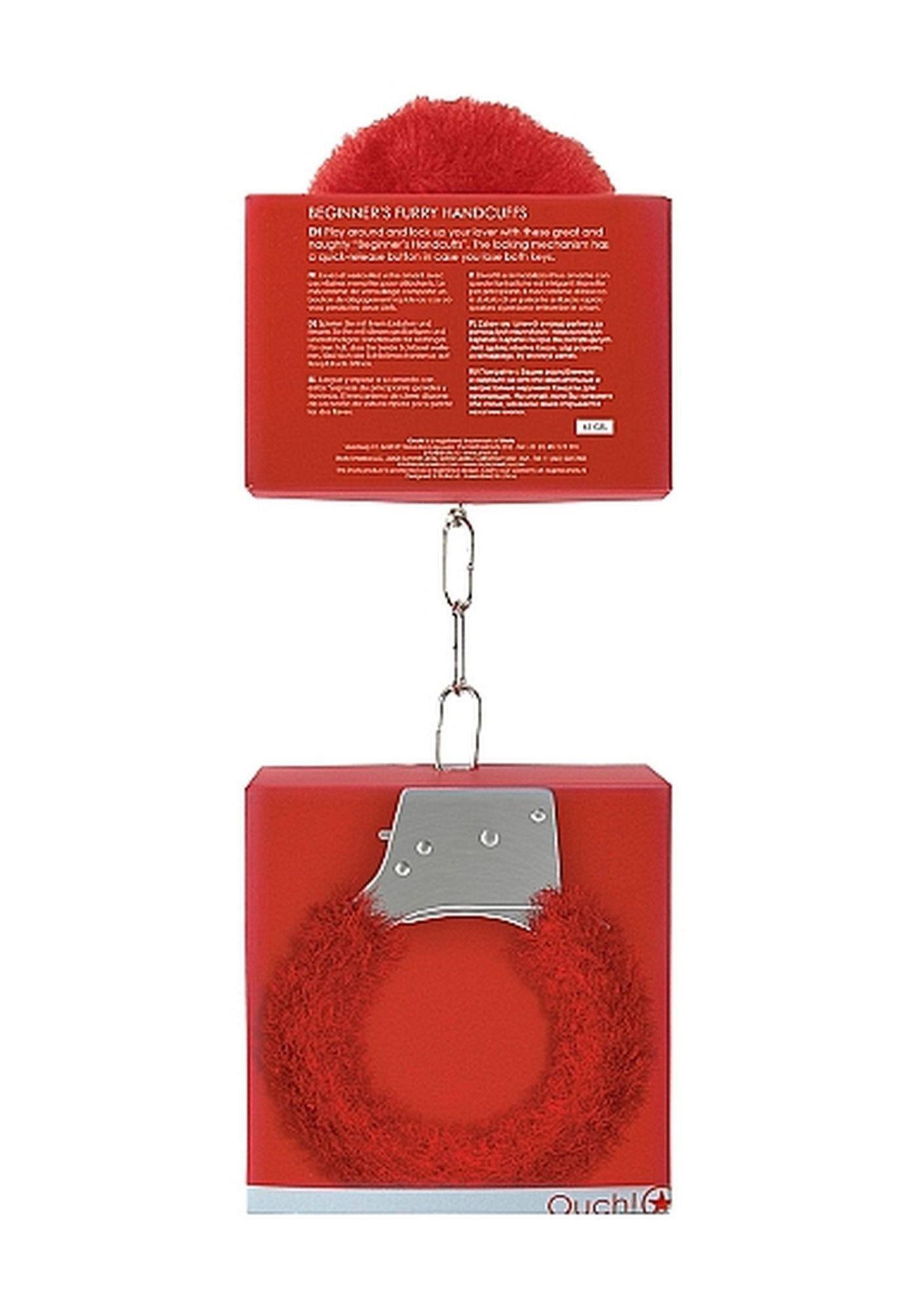Beginner""S Handcuffs Furry - Red