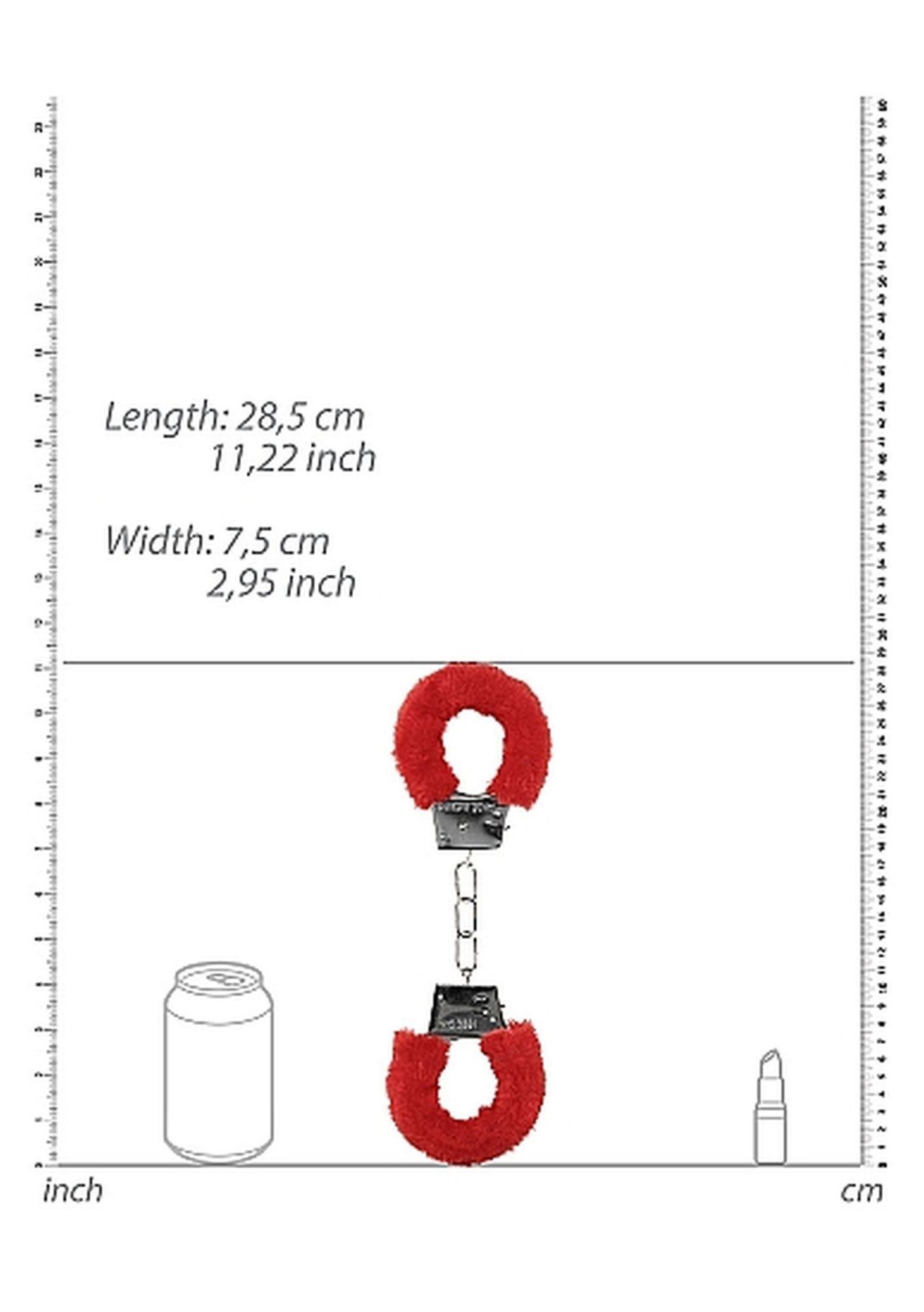 Beginner""S Handcuffs Furry - Red