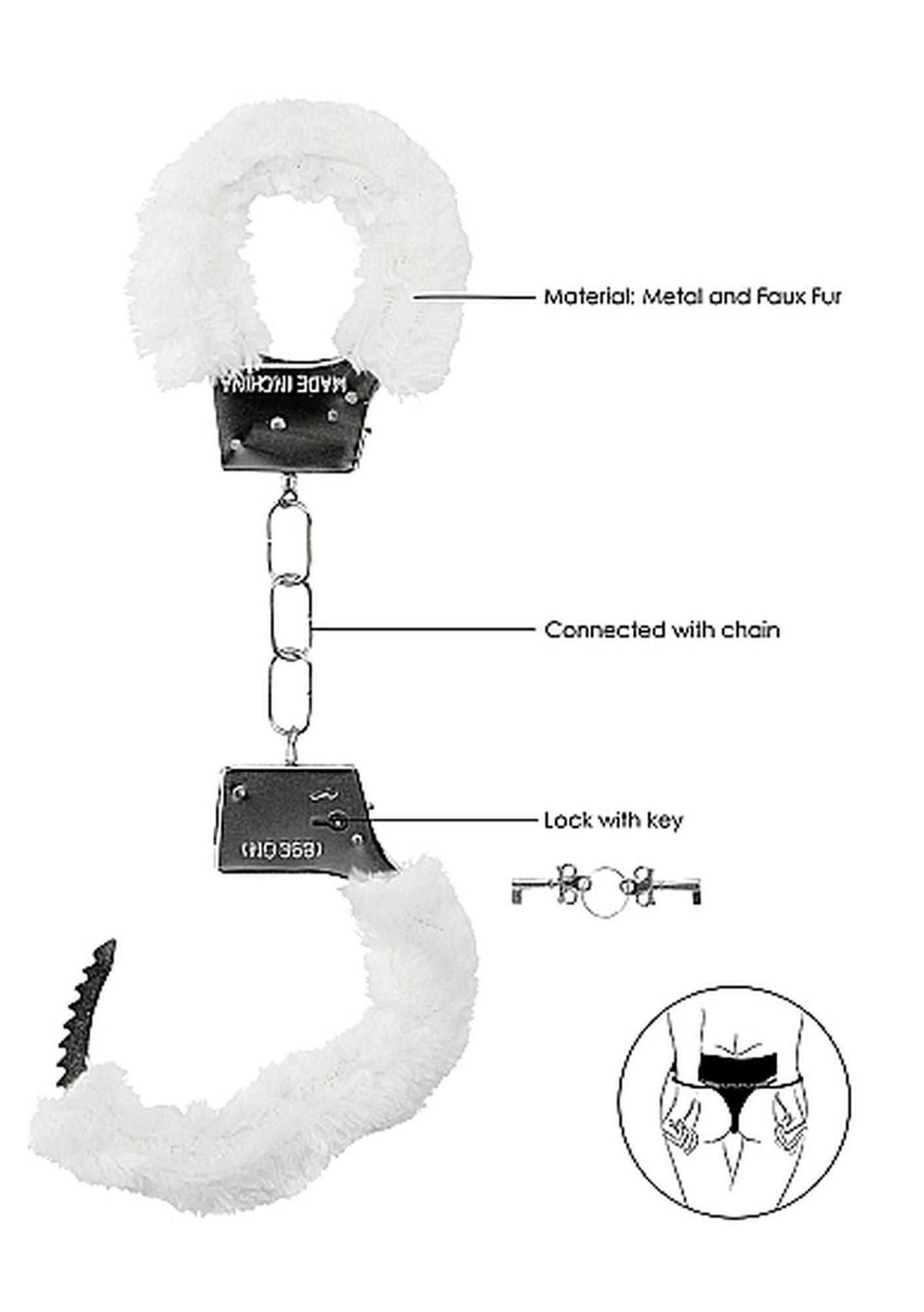 Beginner""S Handcuffs Furry - White