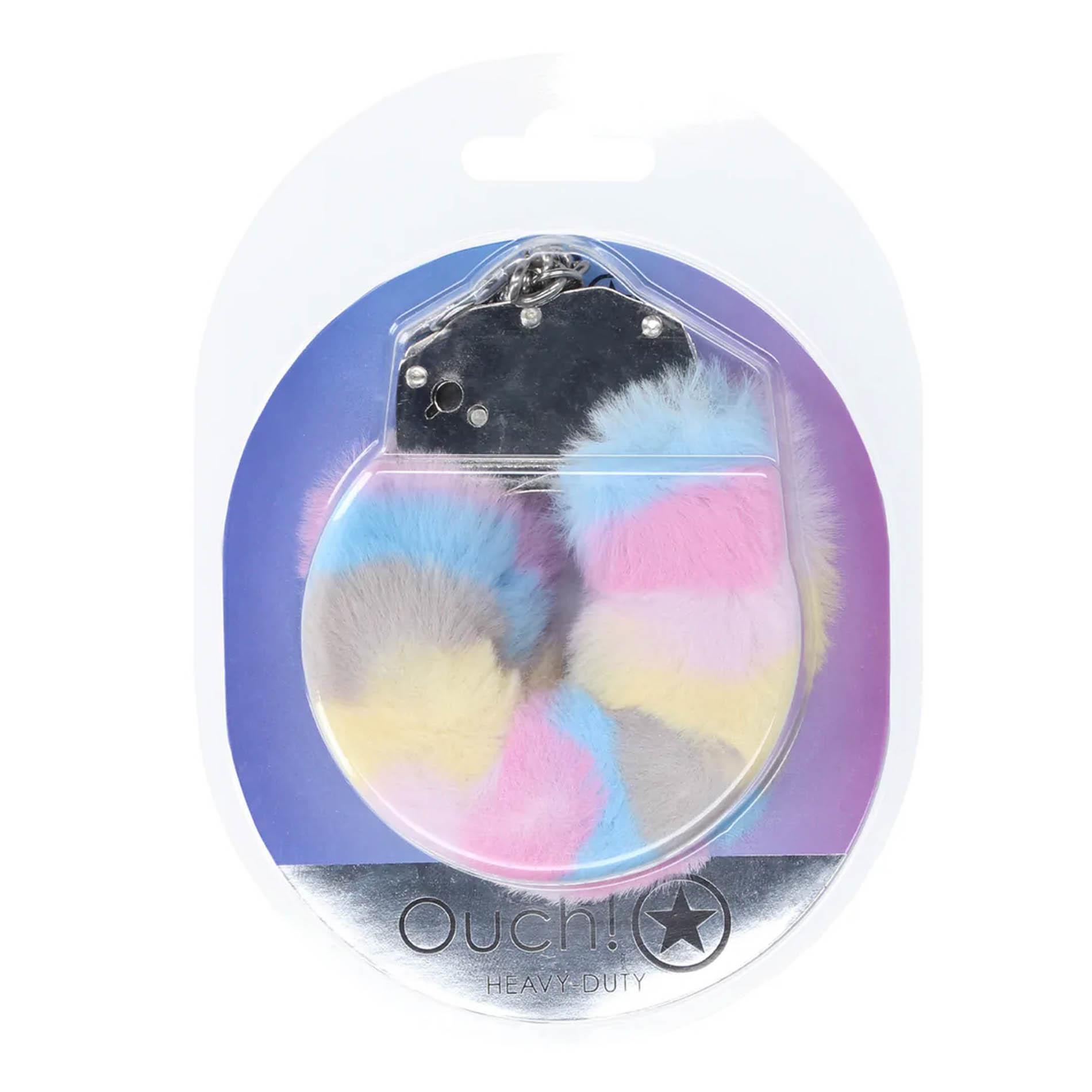 Heavy-Duty Fluffy Handcuffs - Multicolor 2