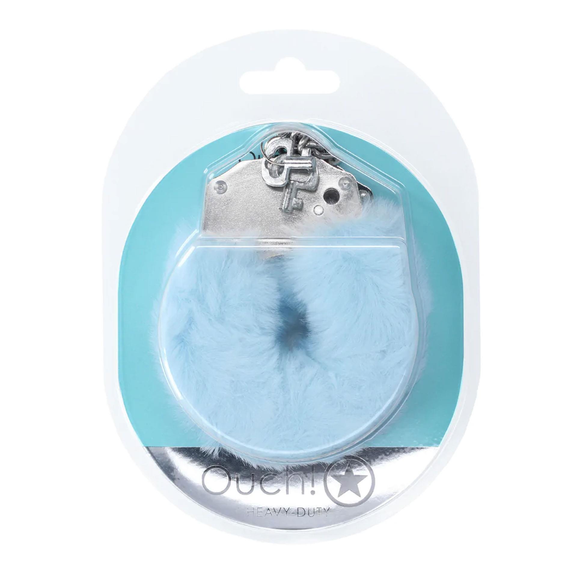 Heavy-Duty Fluffy Handcuffs - Powder Blue