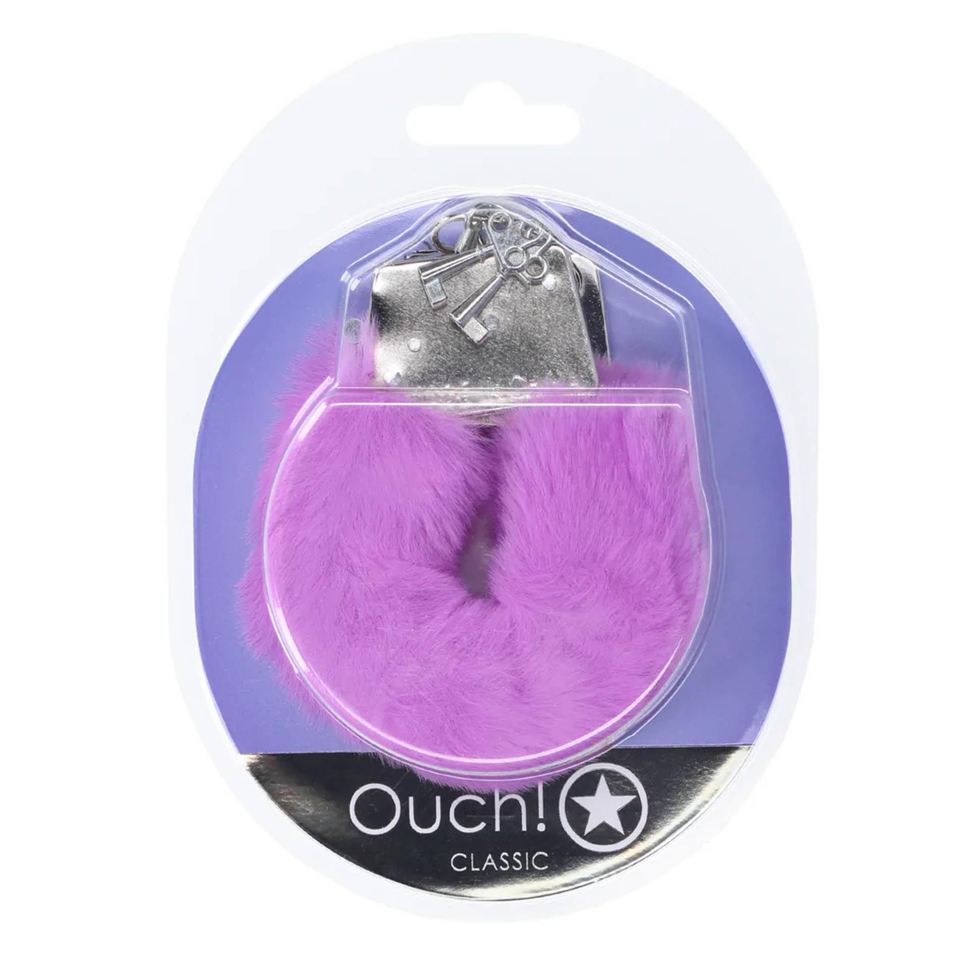 Classic Fluffy Handcuffs - Purple