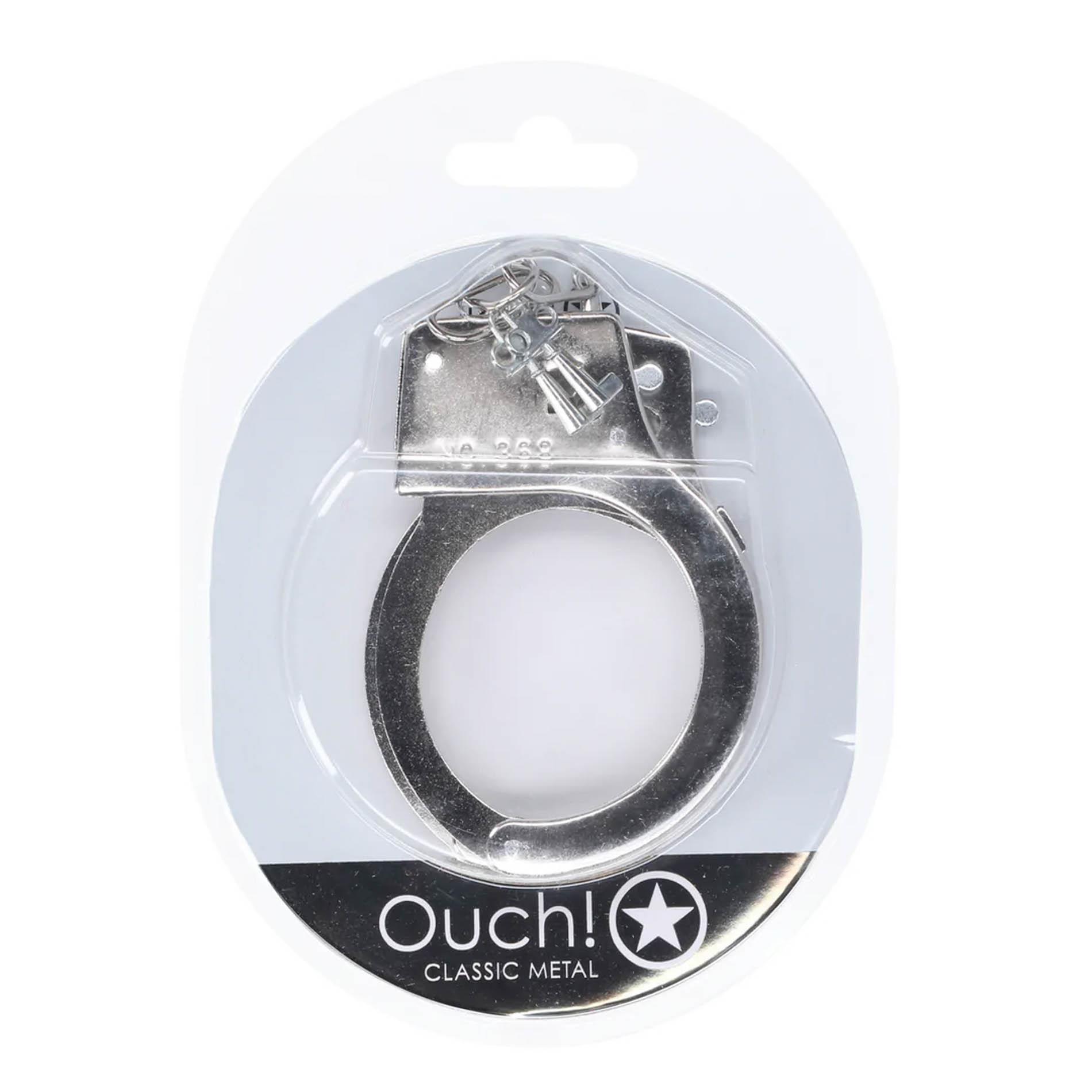 Classic Metal Handcuffs - Silver