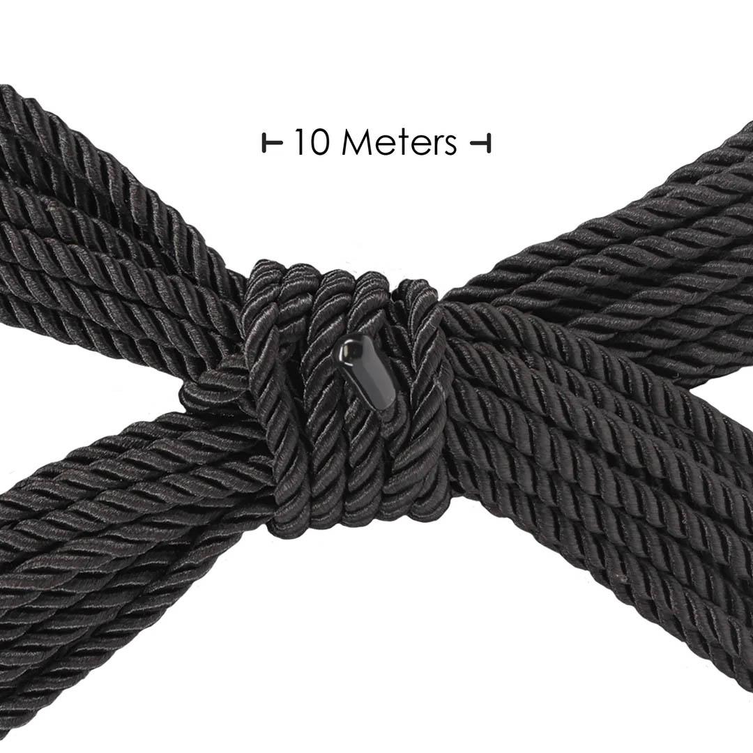 Polyester Bondage Rope - 10 M - Black