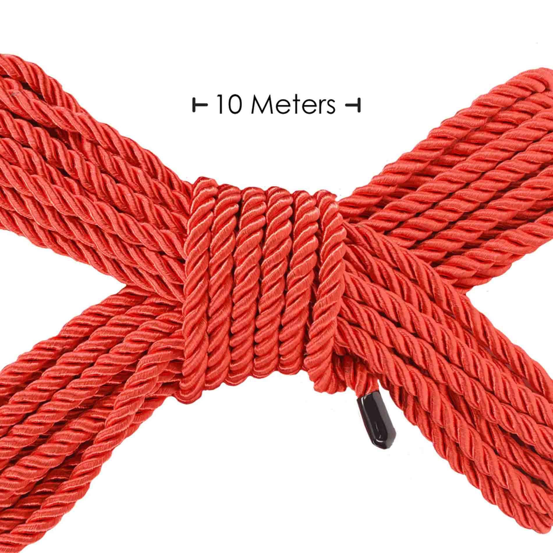 Polyester Bondage Rope - 32.8 Ft / 10 M - Red
