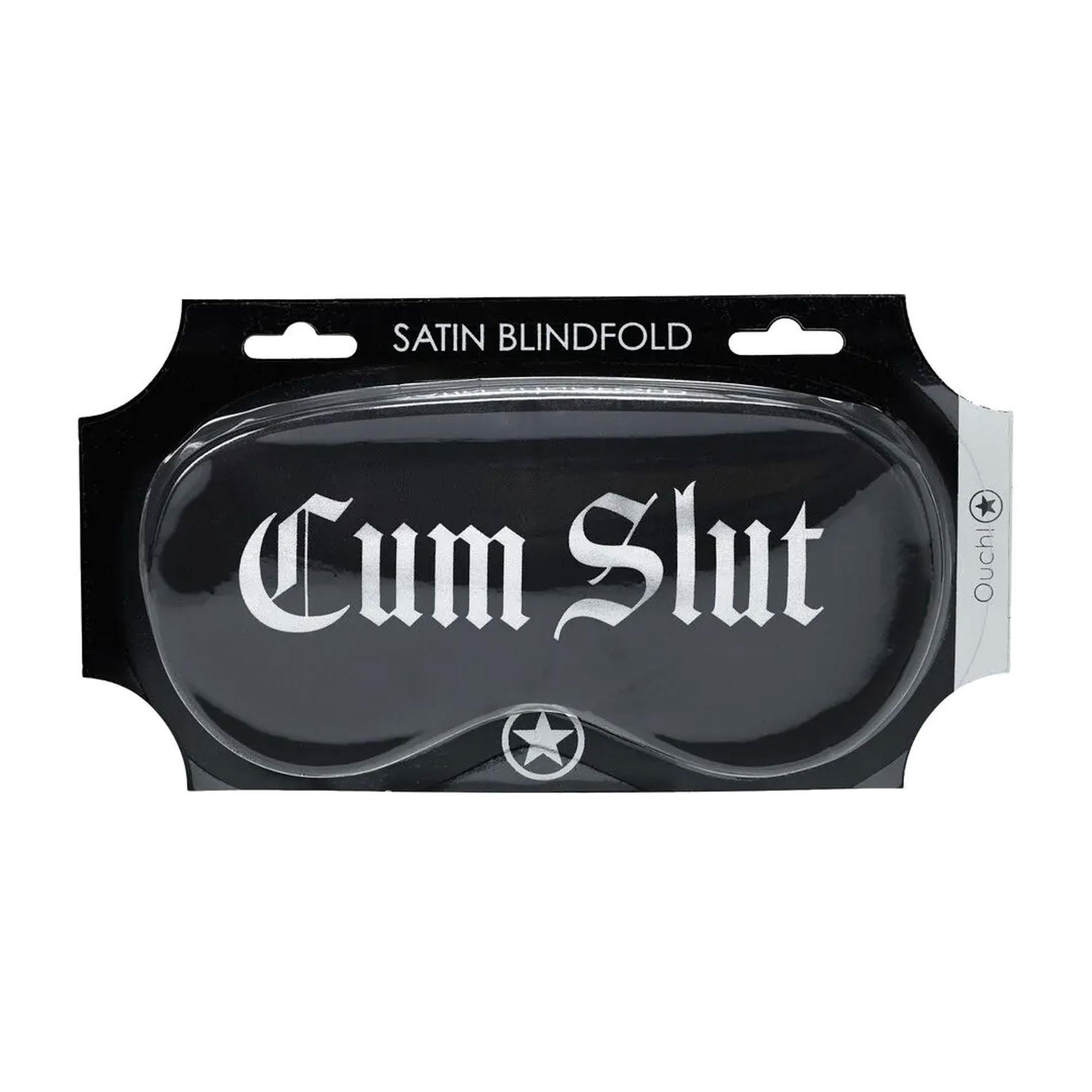 Cum Slut - Printed Satin Mask